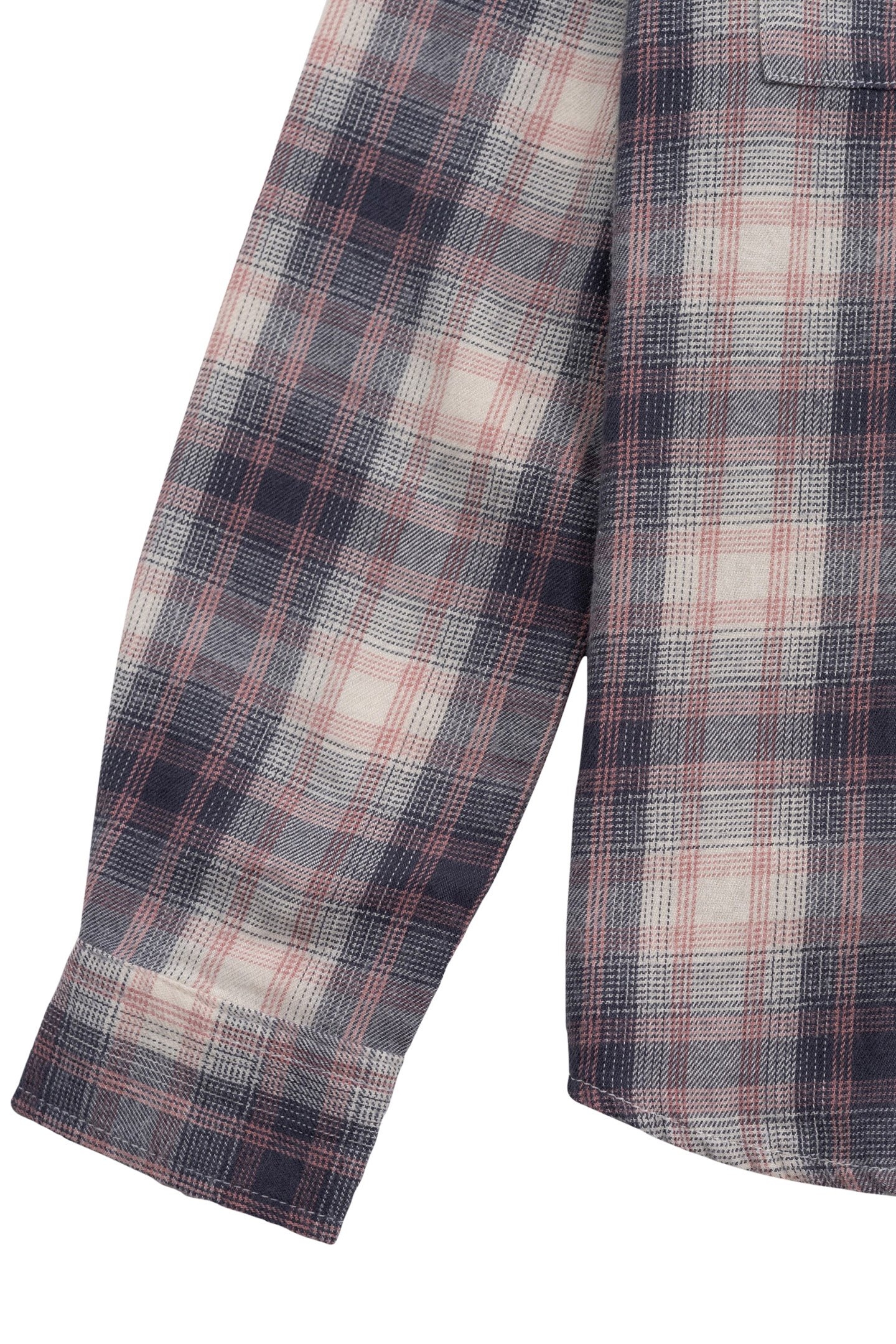 BOY'S BEIGE PLAID SHIRT WITH REMOVABLE HOOD 5