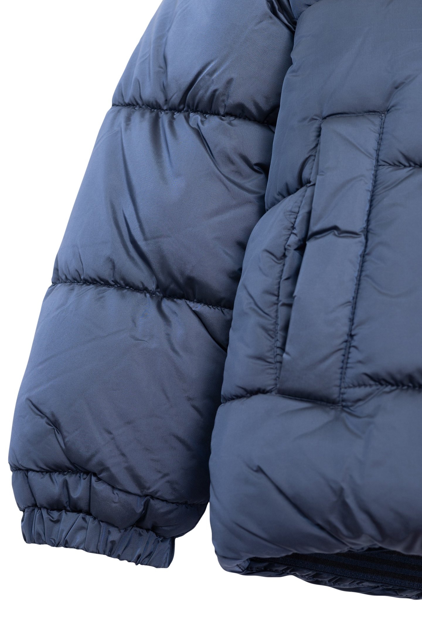 RECYCLED METALLIC NAVY QUILTED JACKET FOR BOYS 5