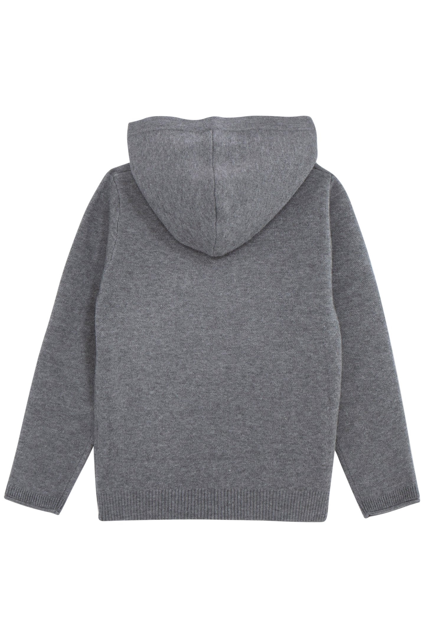 BOY’S GREY KNIT HOODIE WITH XL LIGHTNING BADGE 2