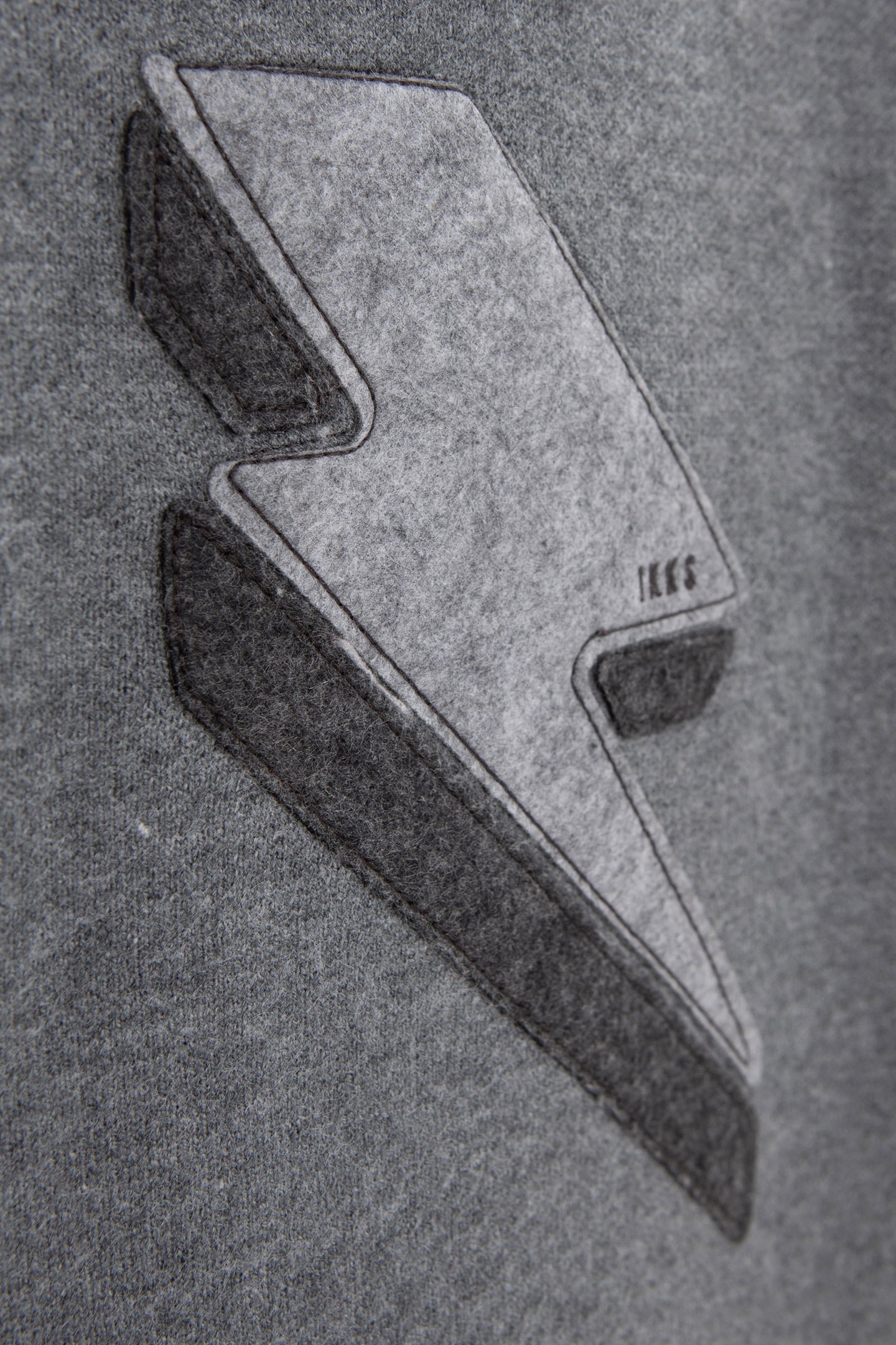 BOY’S GREY KNIT HOODIE WITH XL LIGHTNING BADGE 6