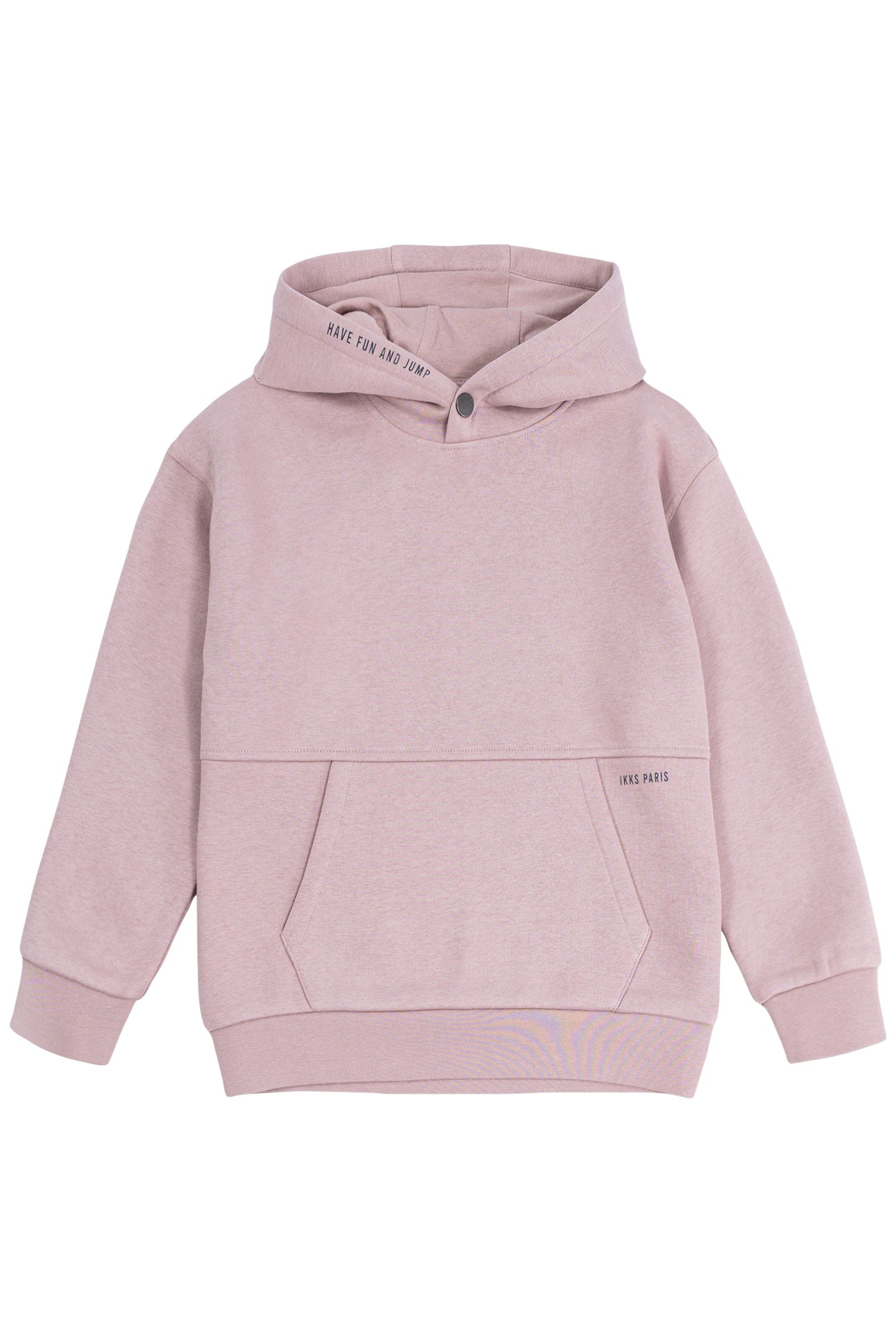 BOY'S PINK MAXI HOODIE WITH EMBROIDERED BACK 1