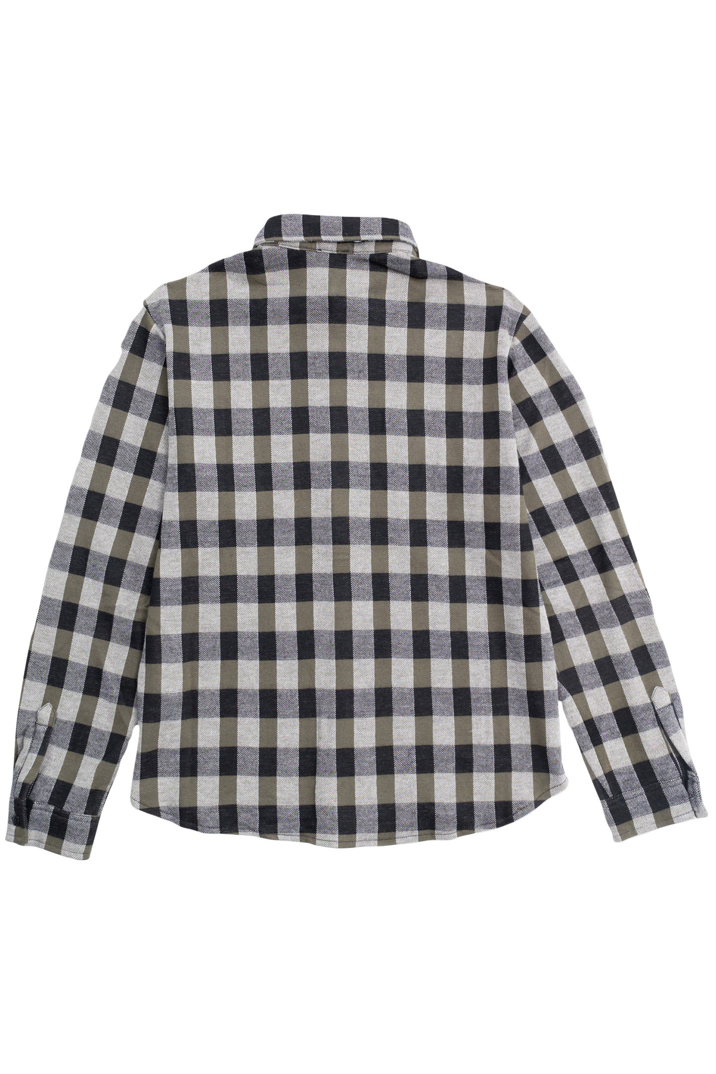 BOY'S BLACK PLAID SHIRT WITH DETACHABLE HOOD 4