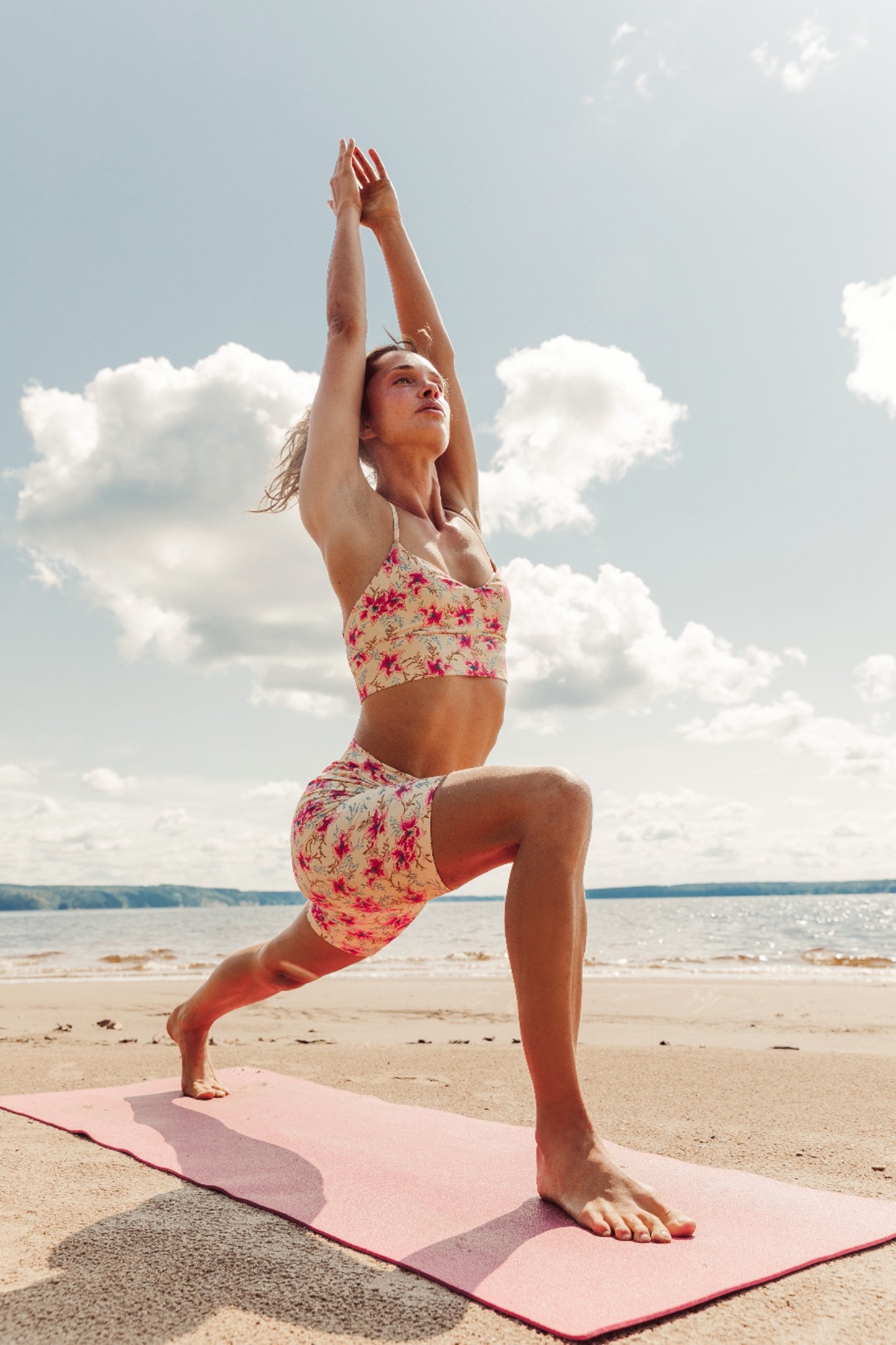 BRA SATNAM RASPBERRY FLOWERS 3