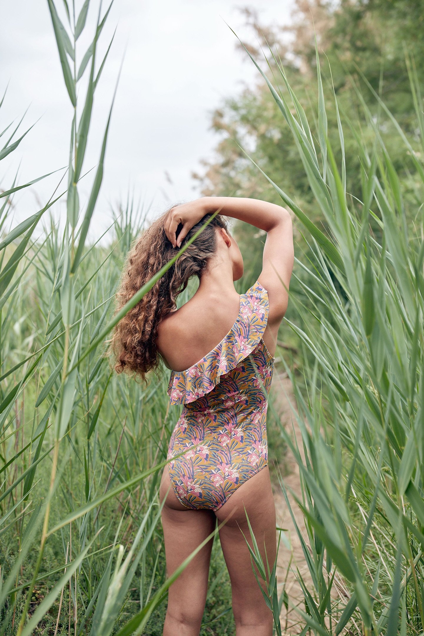 BATHING SUIT COPACABANA HONEY FLOWER 2