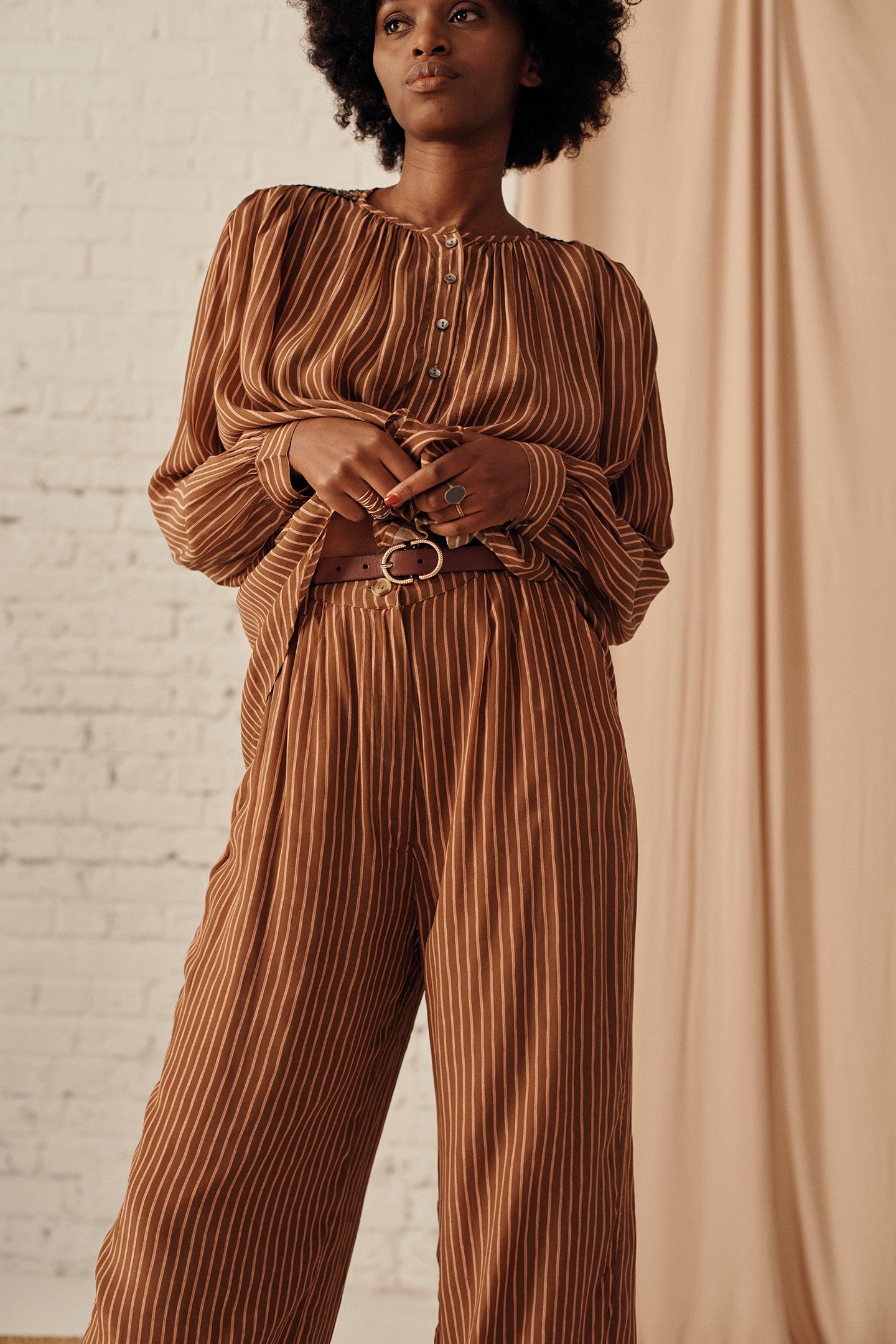 BLOUSE JULIAN CINNAMON 1