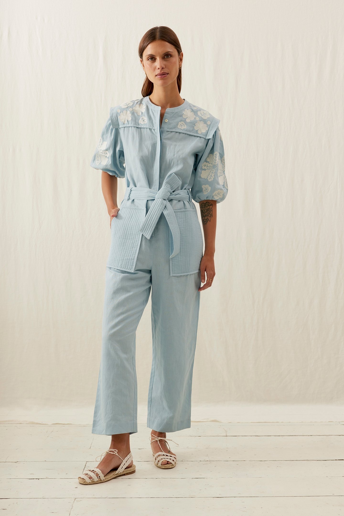 OVERALLS SYLVIANE BLUE 1