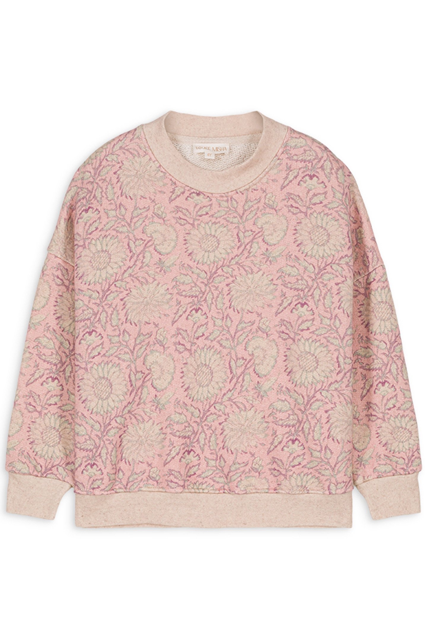 SWEATSHIRT ROSALIA PINK DAISY GARDEN 2