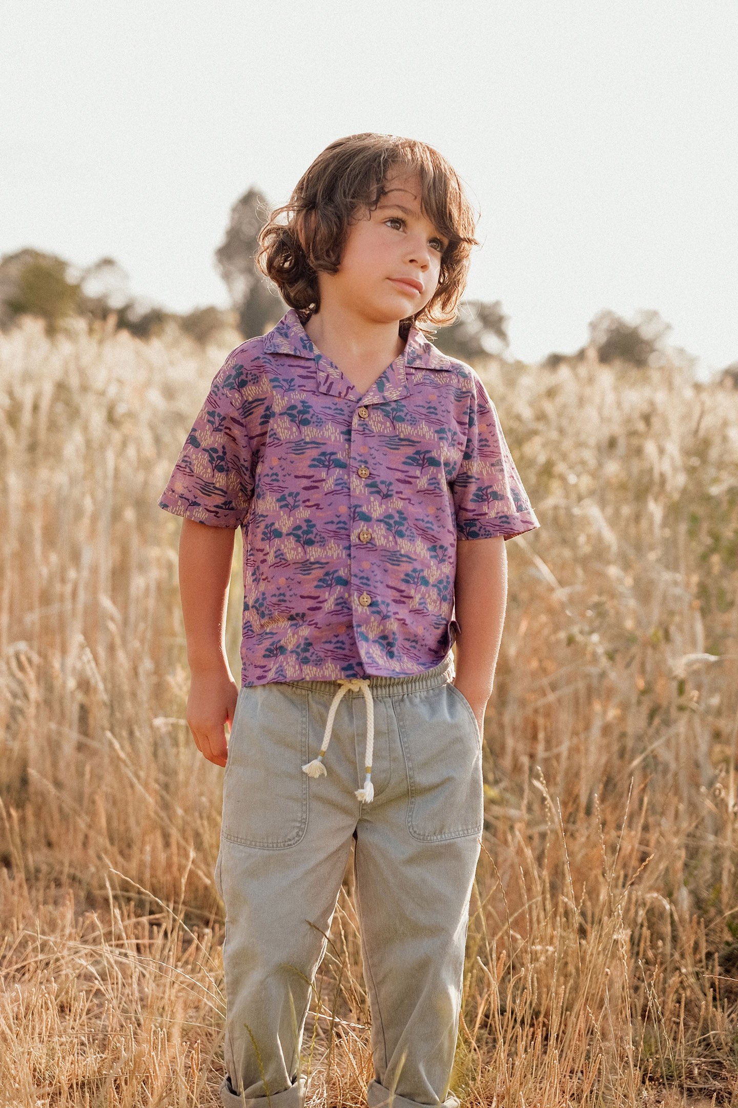 SHIRT ALOV PURPLE PAST FIELDS 1