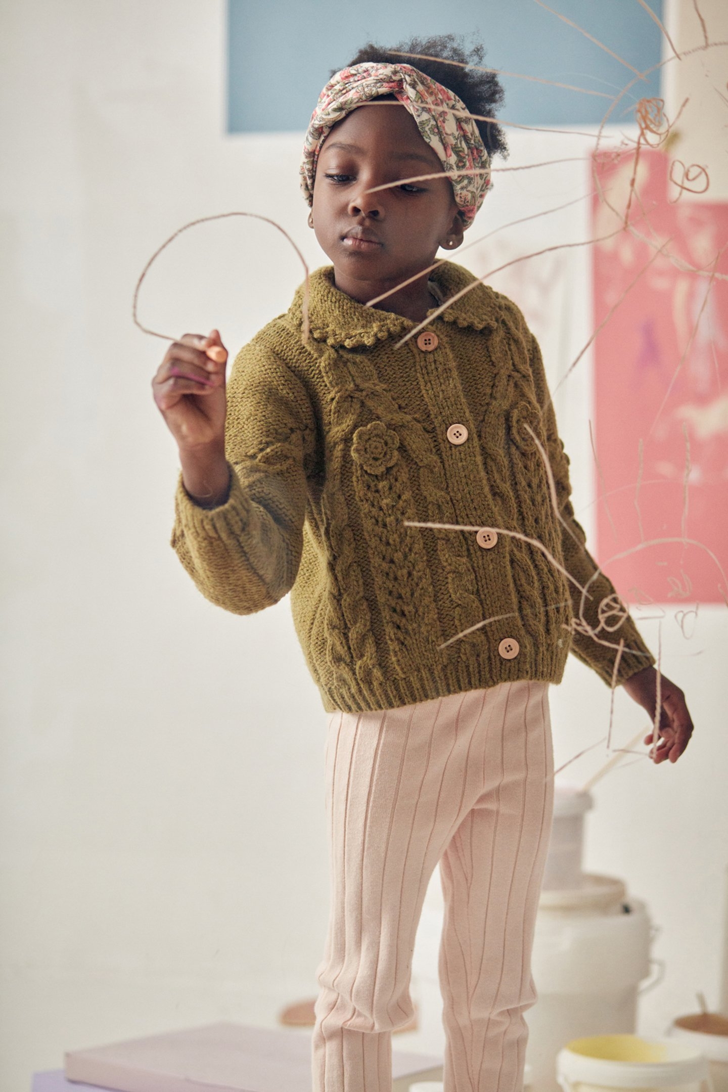 CARDIGAN LOUNY KHAKI 1