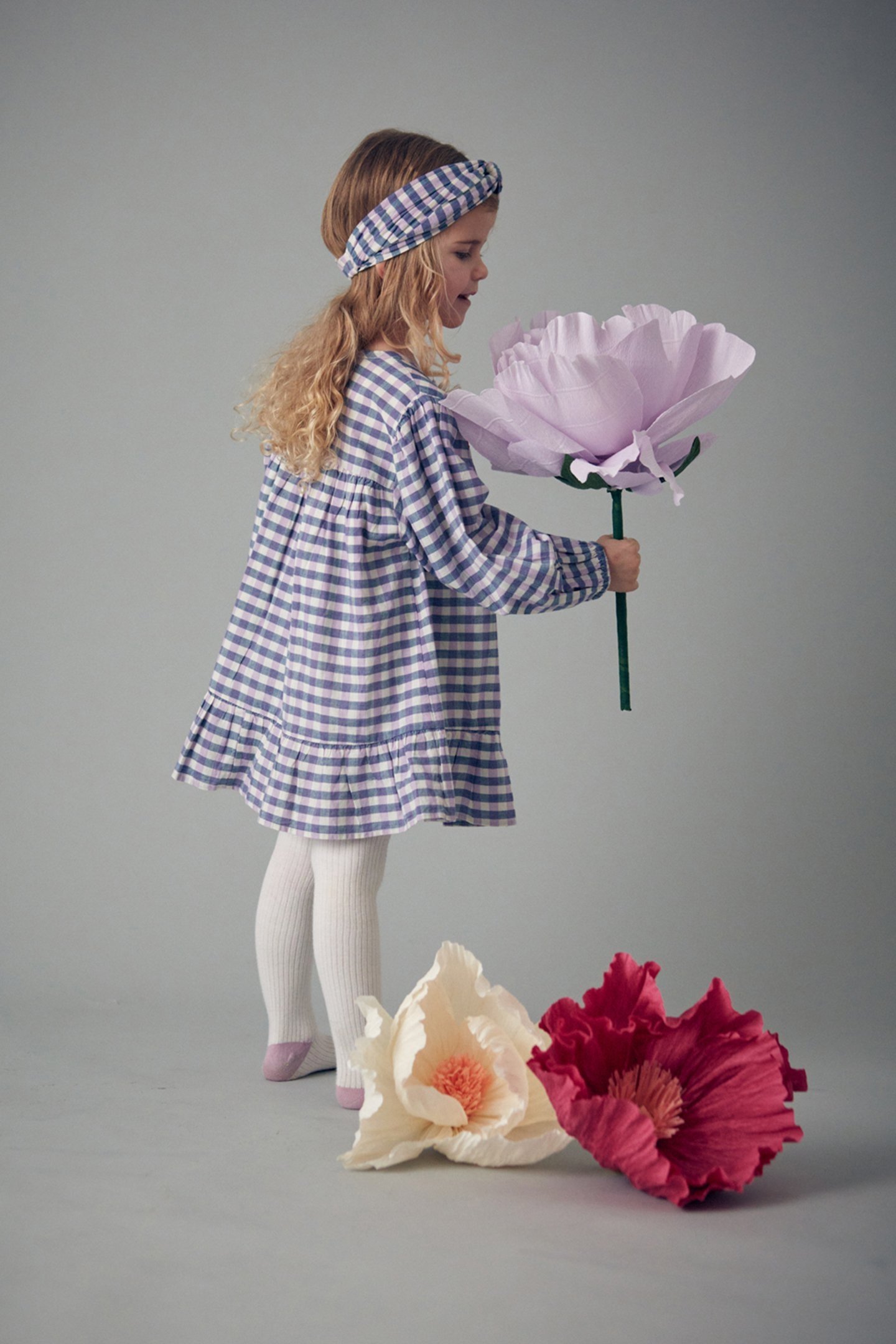 DRESS MASSILIA BLUE & PURPLE CHECKS 3