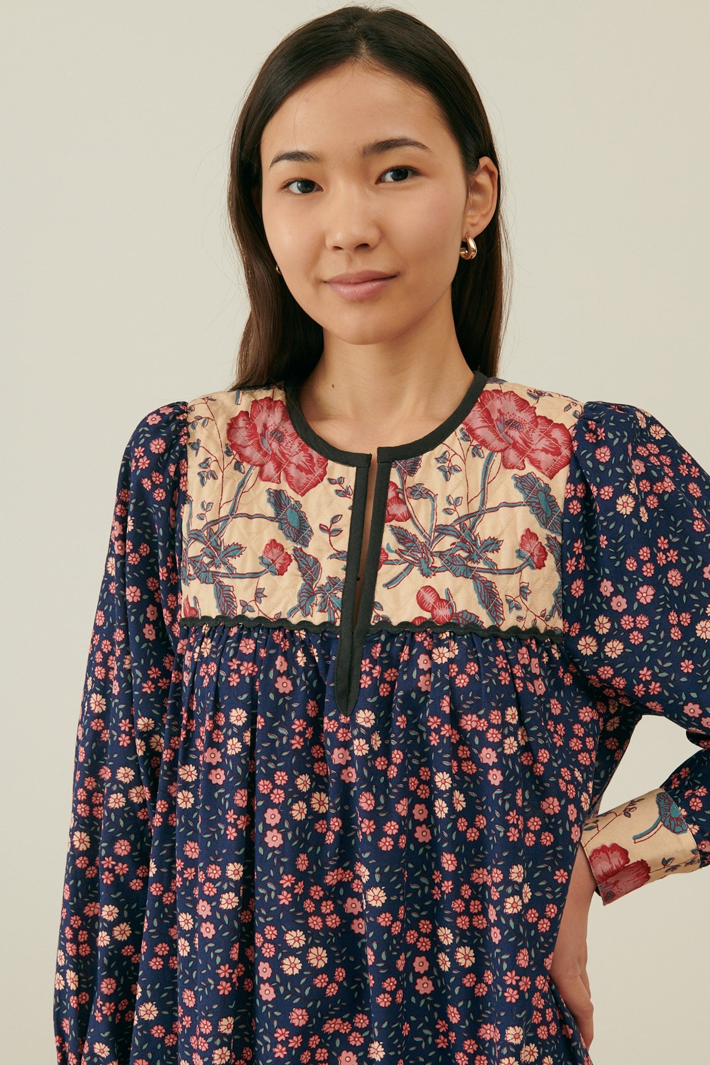 DRESS GYPSIANE MIDSTARGAR-CREAM POP 5