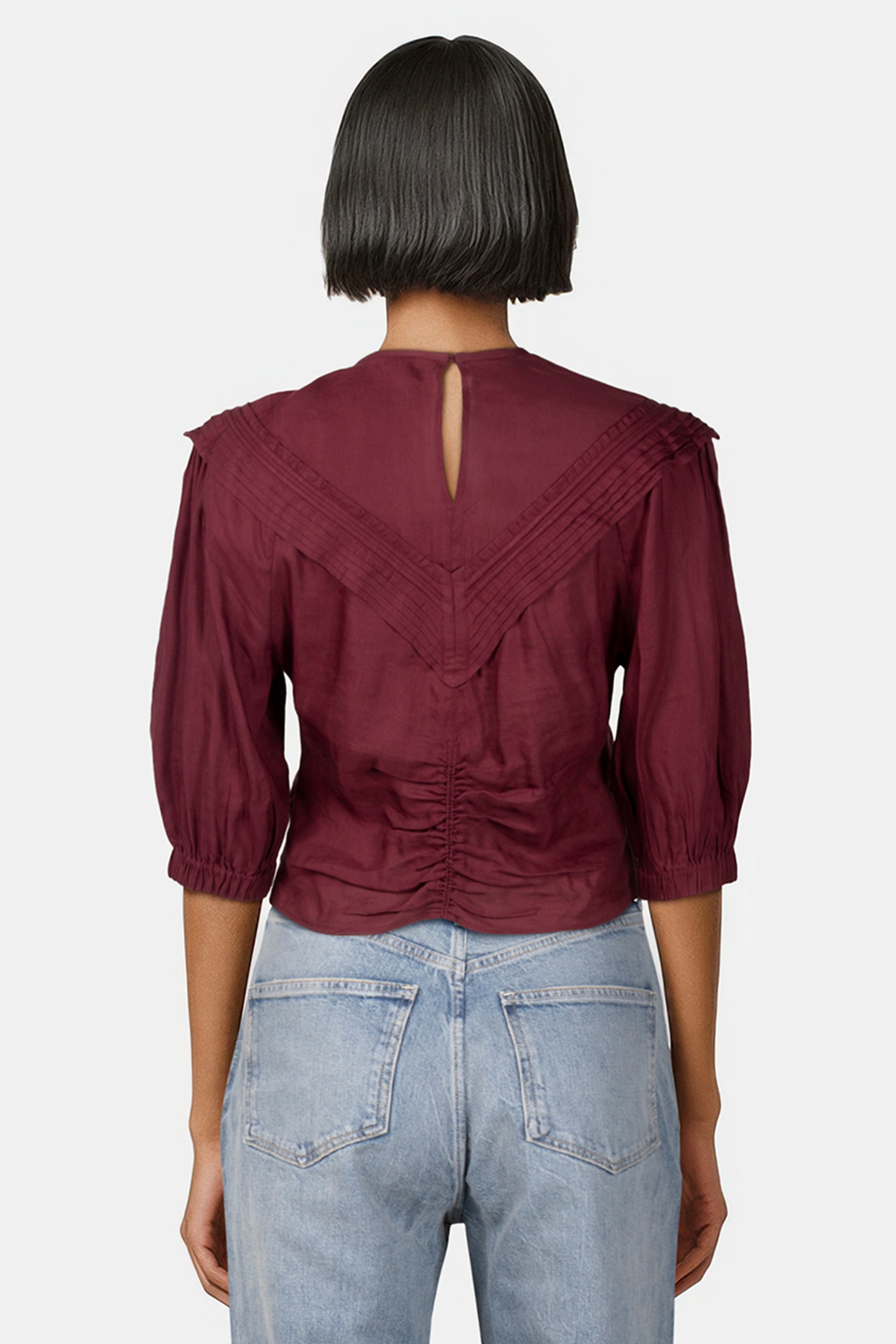 GUNGA TOP BURGUNDY 2