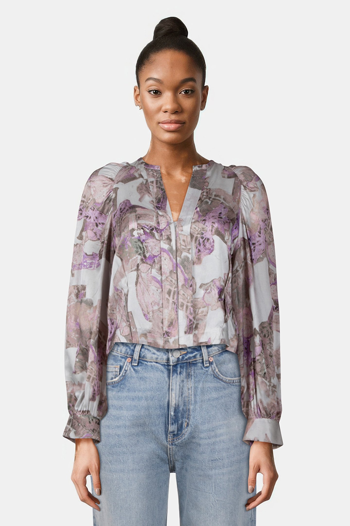 NAYAR TOP ECRU/PINK 1