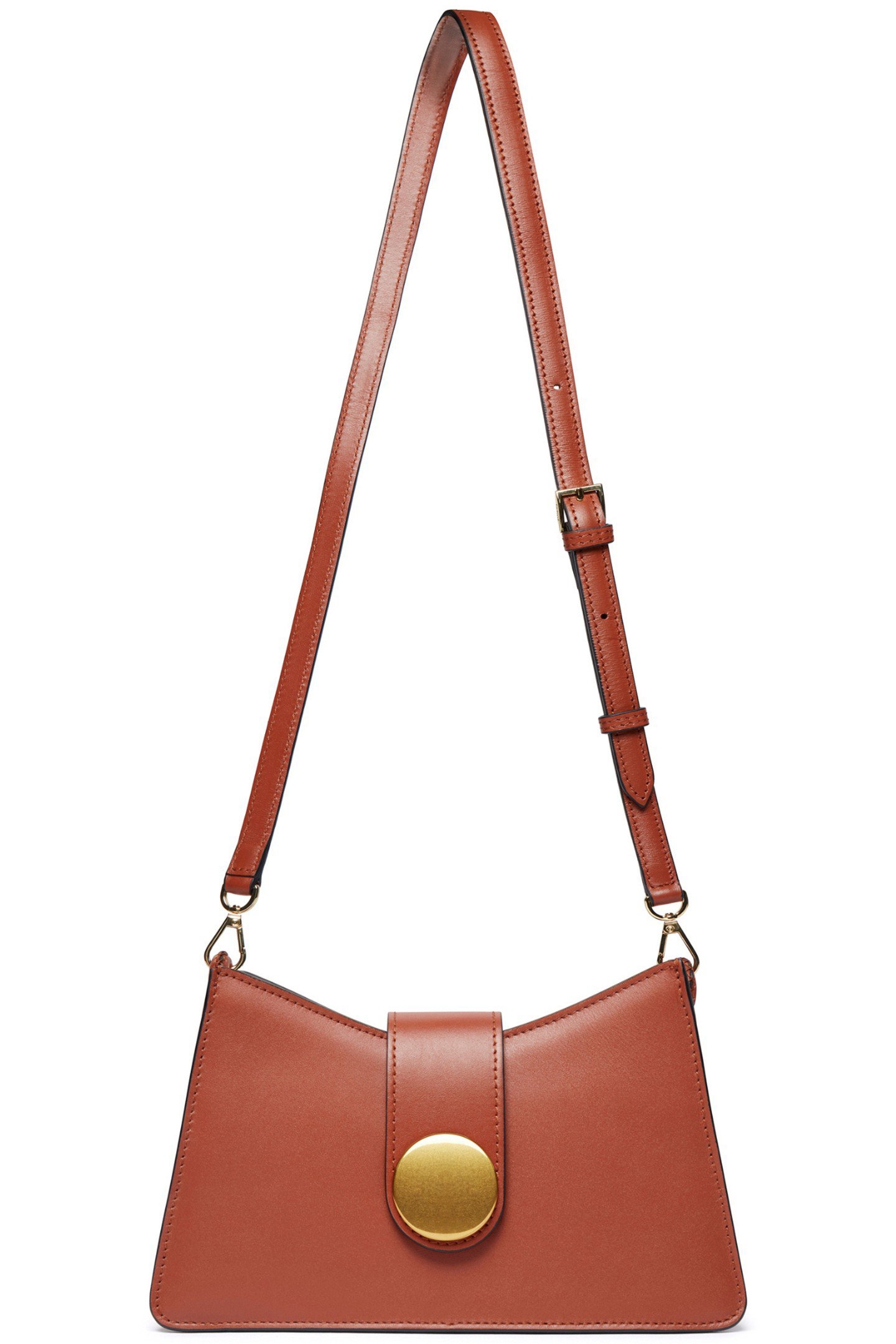 BUCKLE SHOULDER BAG LEATHER VOLCANO 2