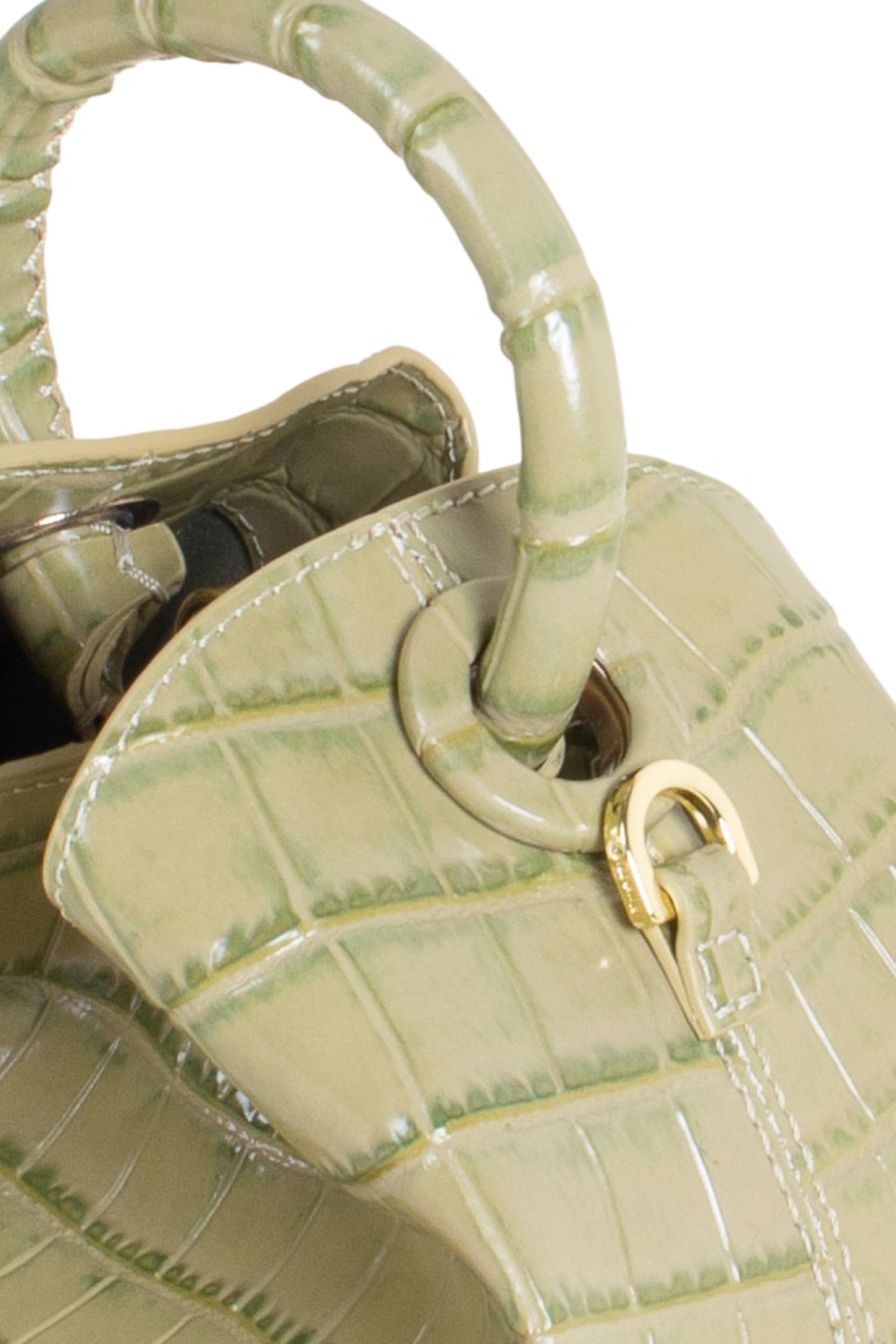 BAOZI LEATHER CROCO OLIVE 4