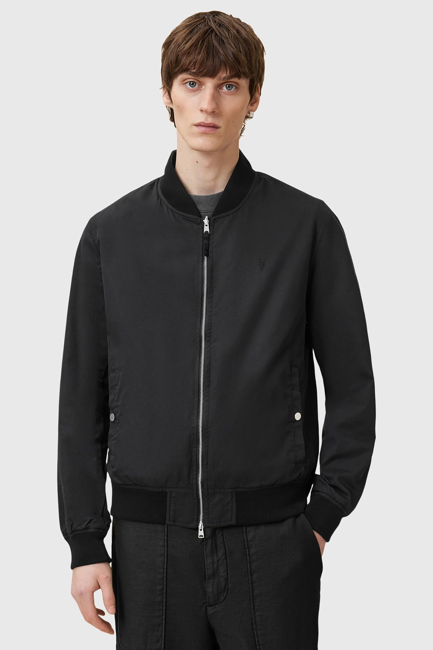 REV BASSETT BOMBER BLACK/KHAKI BROWN 6