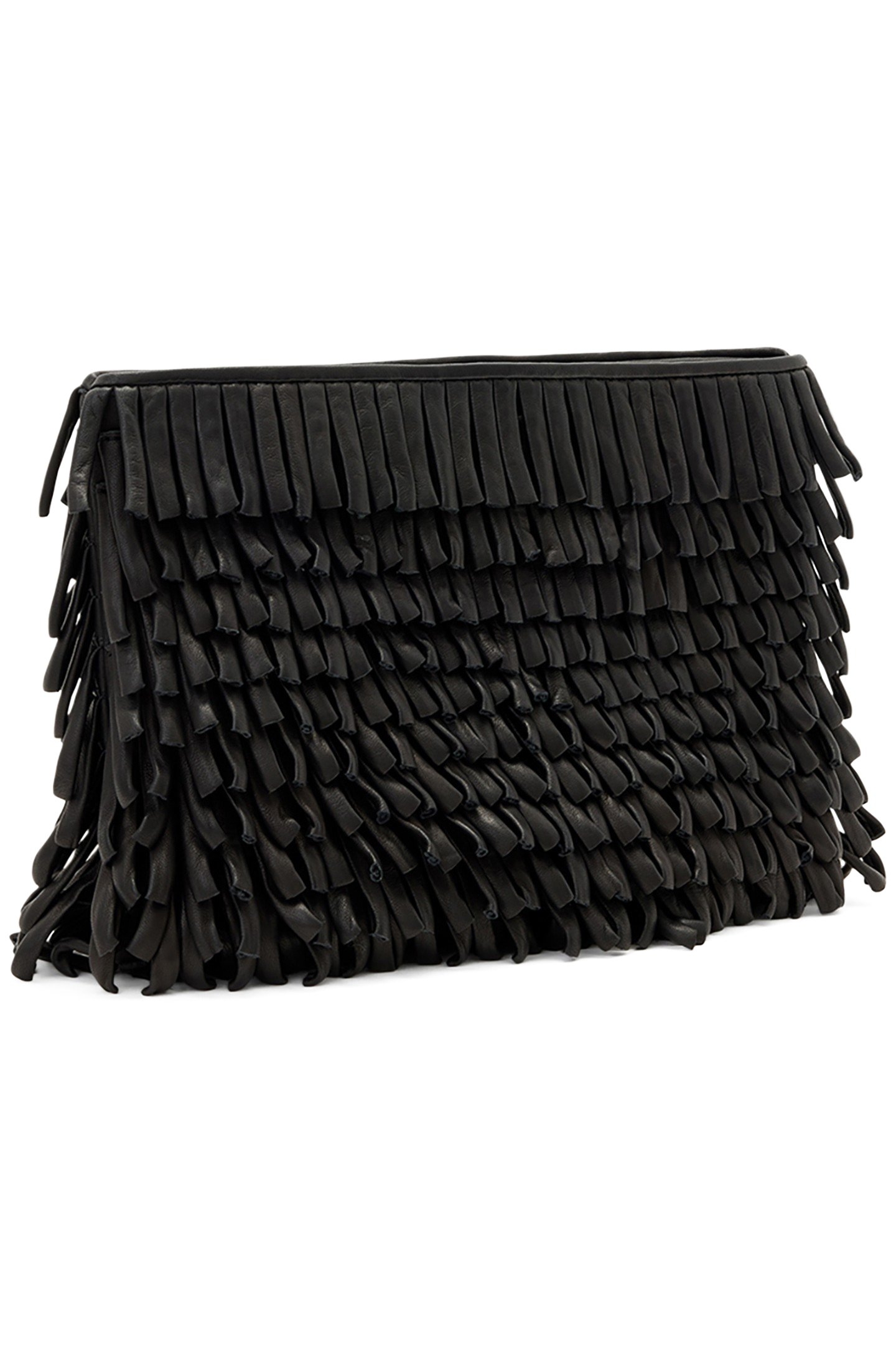 BETTINA FRNGE CLUTCH BLACK 3