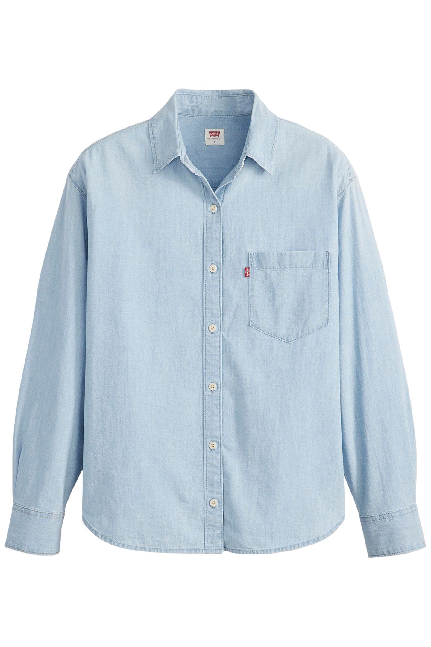 HARLIE BOYFRIEND SHIRT LIGHT INDIGO 3