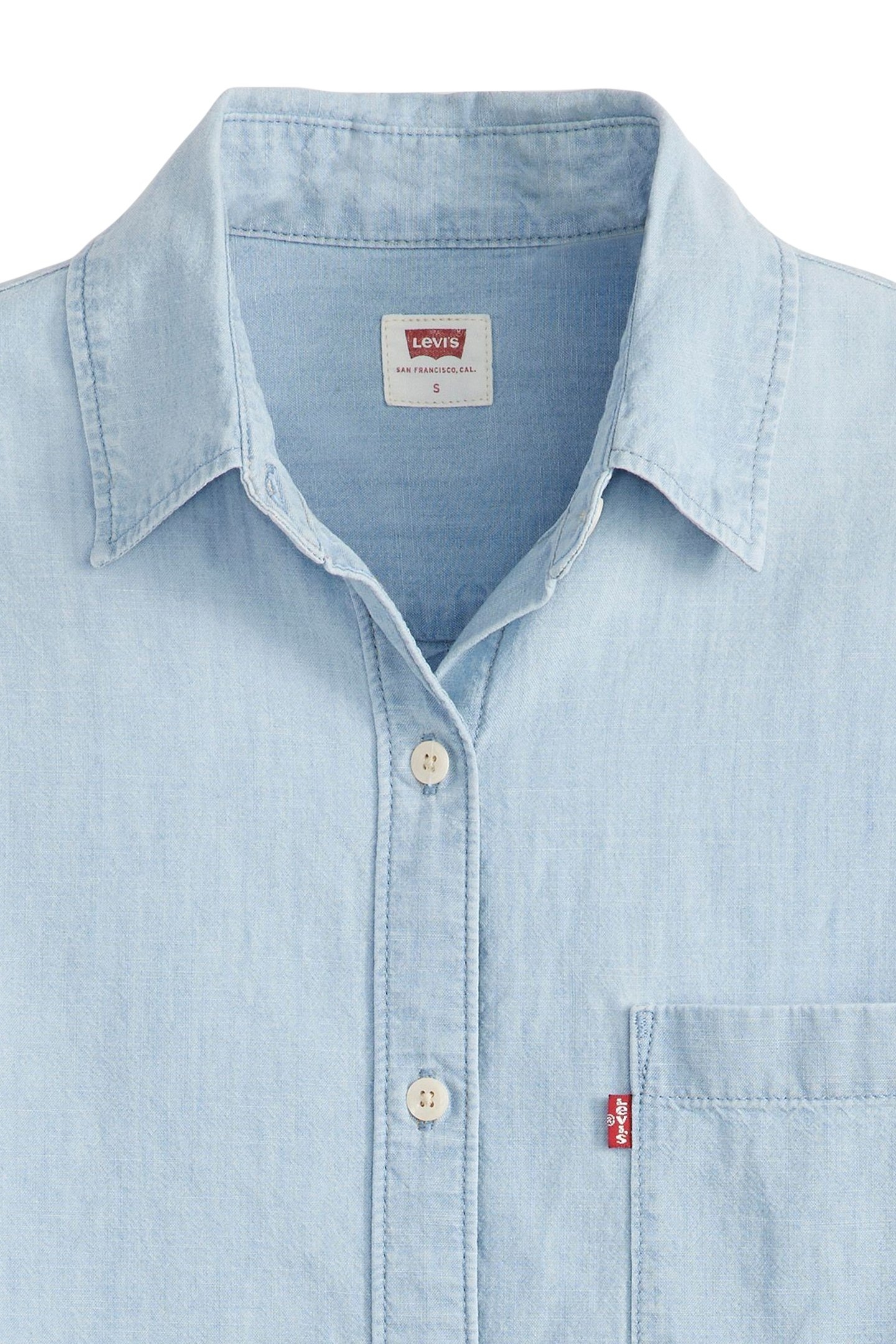 HARLIE BOYFRIEND SHIRT LIGHT INDIGO 6