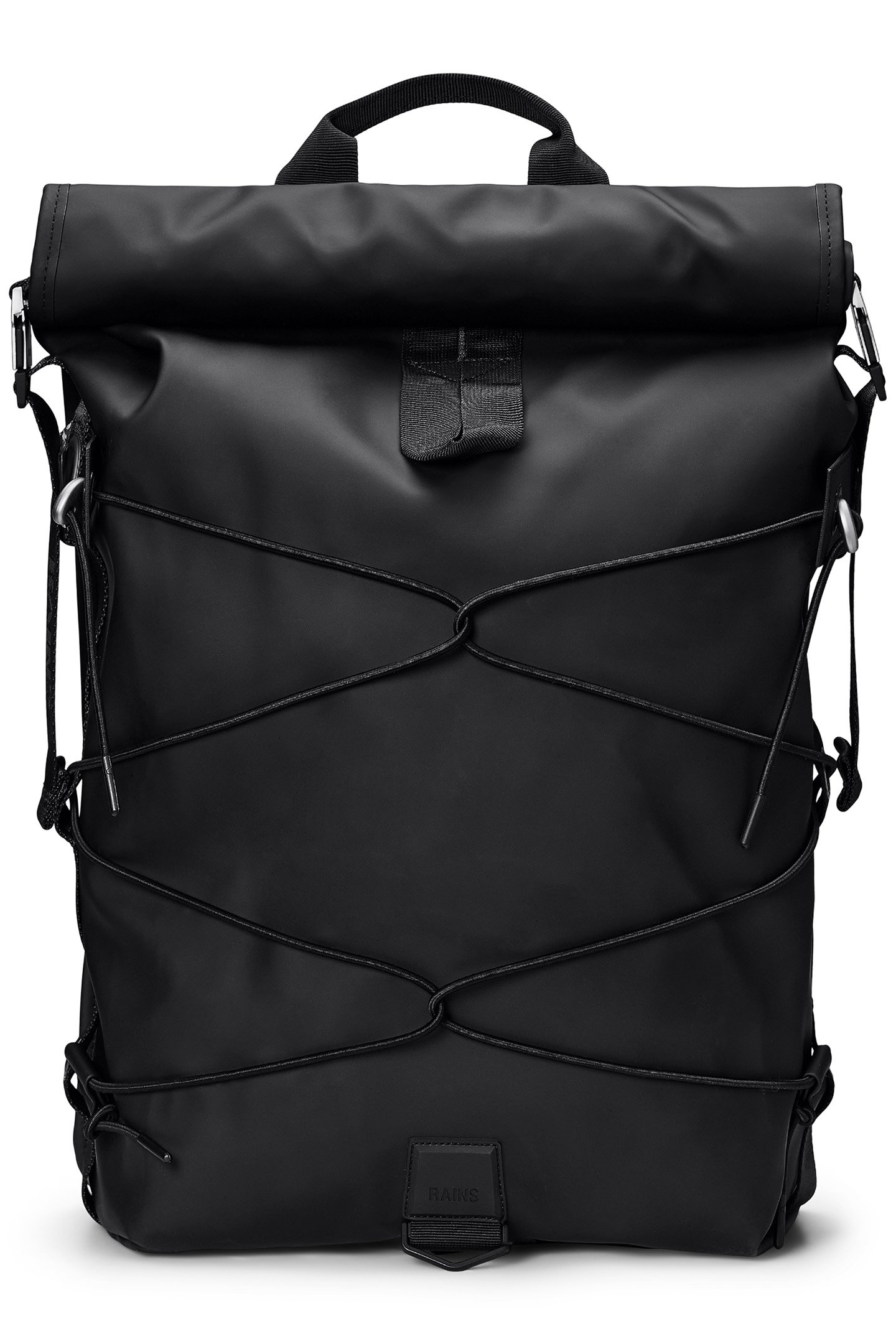 UNISEX TRAIL CORD ROLLTOP BACKPACK W3 BLACK 1