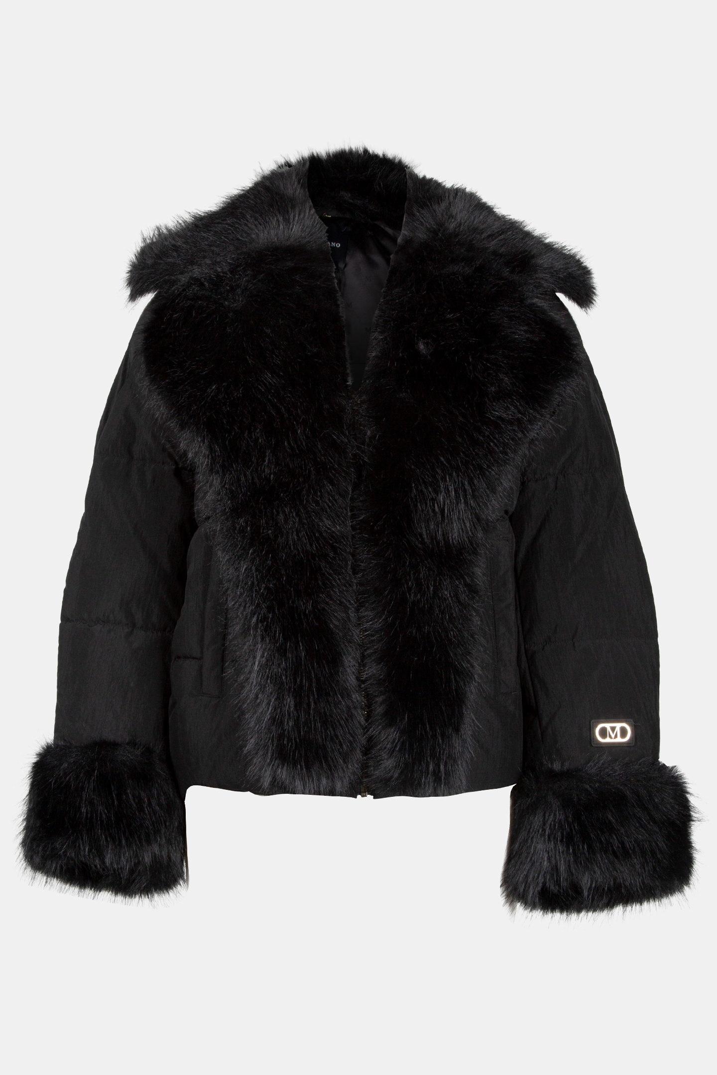 MARCIANO BY GUESS ZOE PUFFER JACKET JET BLACK 3