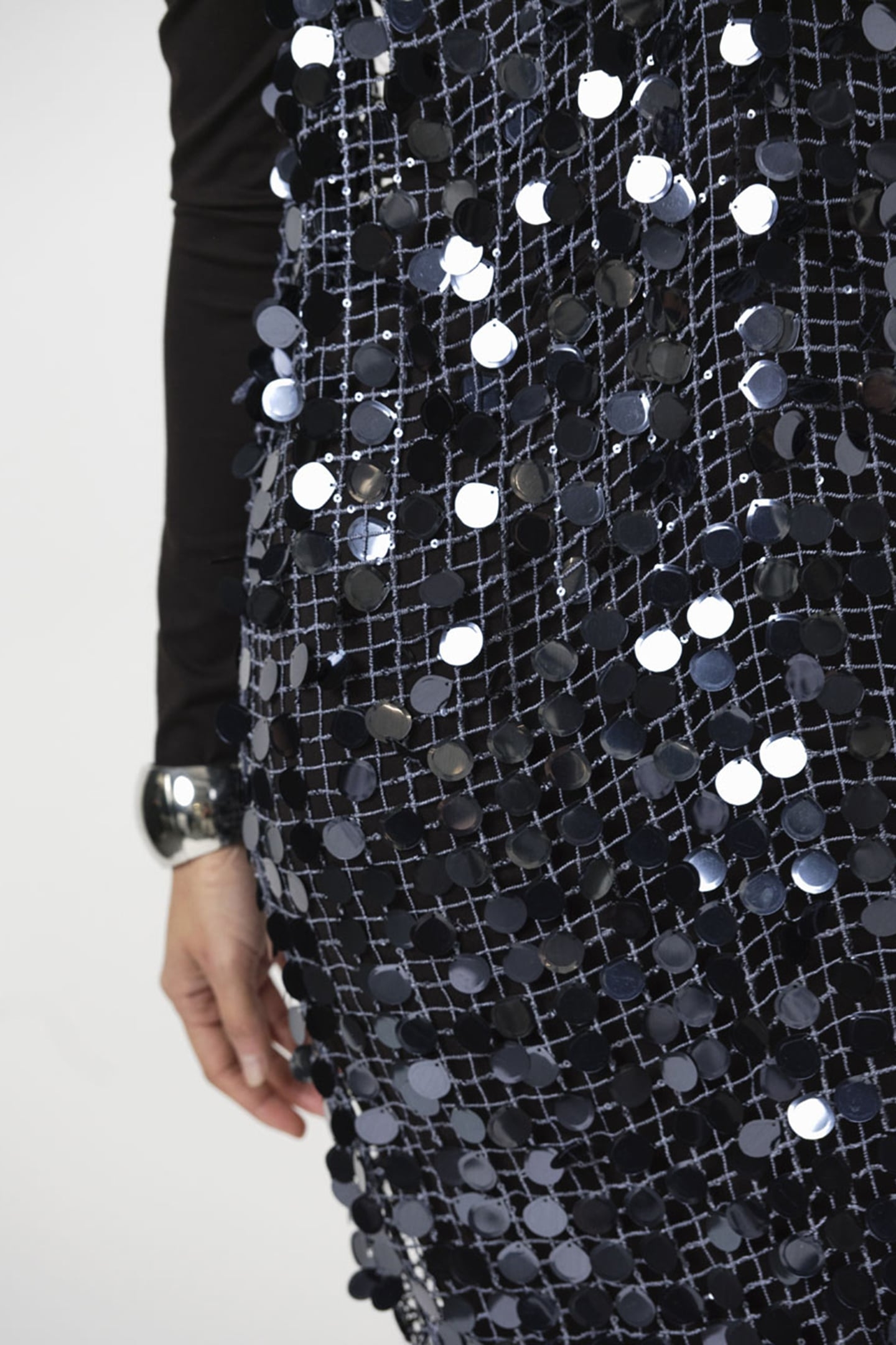 BABYLON SEQUINS DRESS ASH BLUE 5