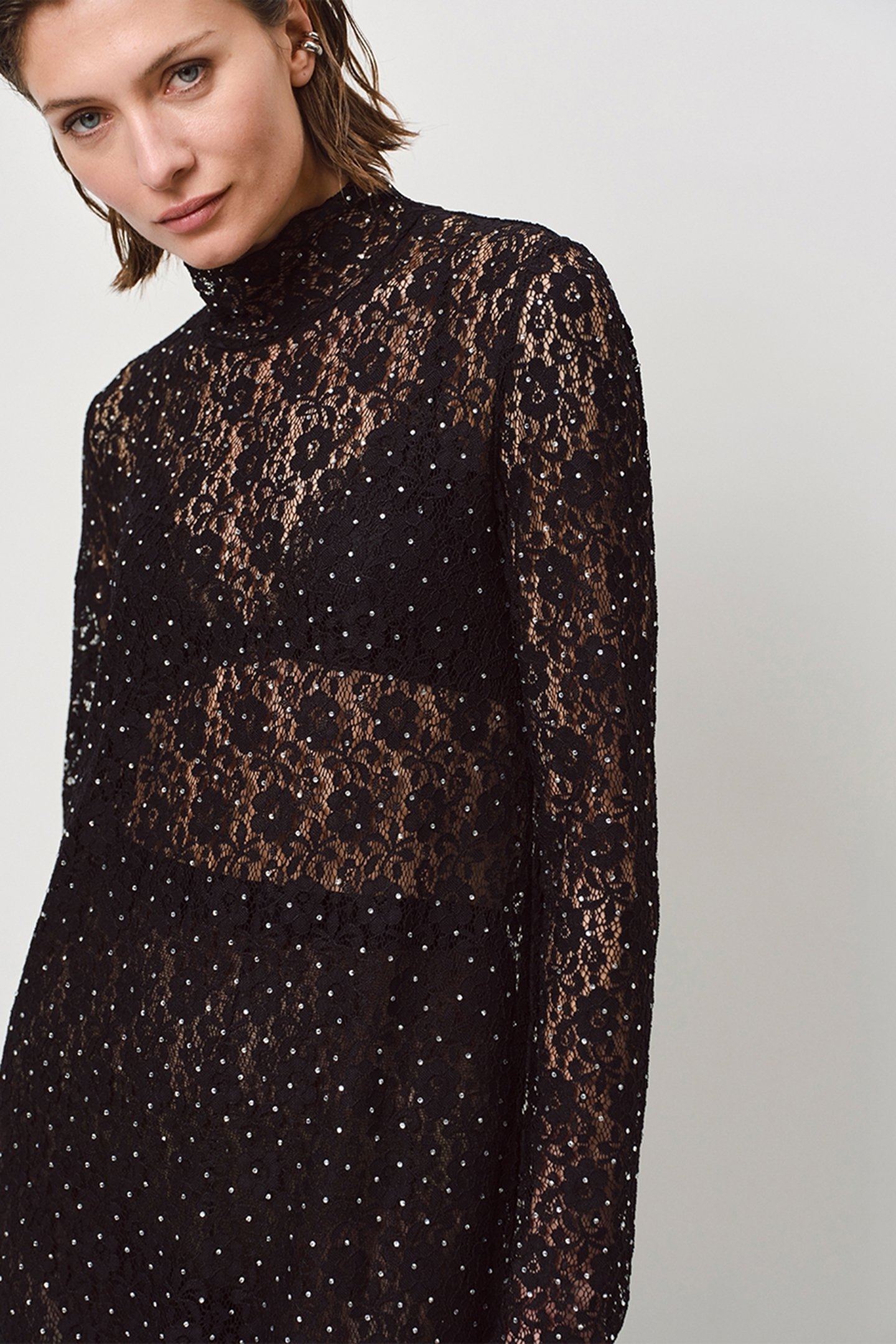 VOLCAN LACE DRESS RAVEN 4