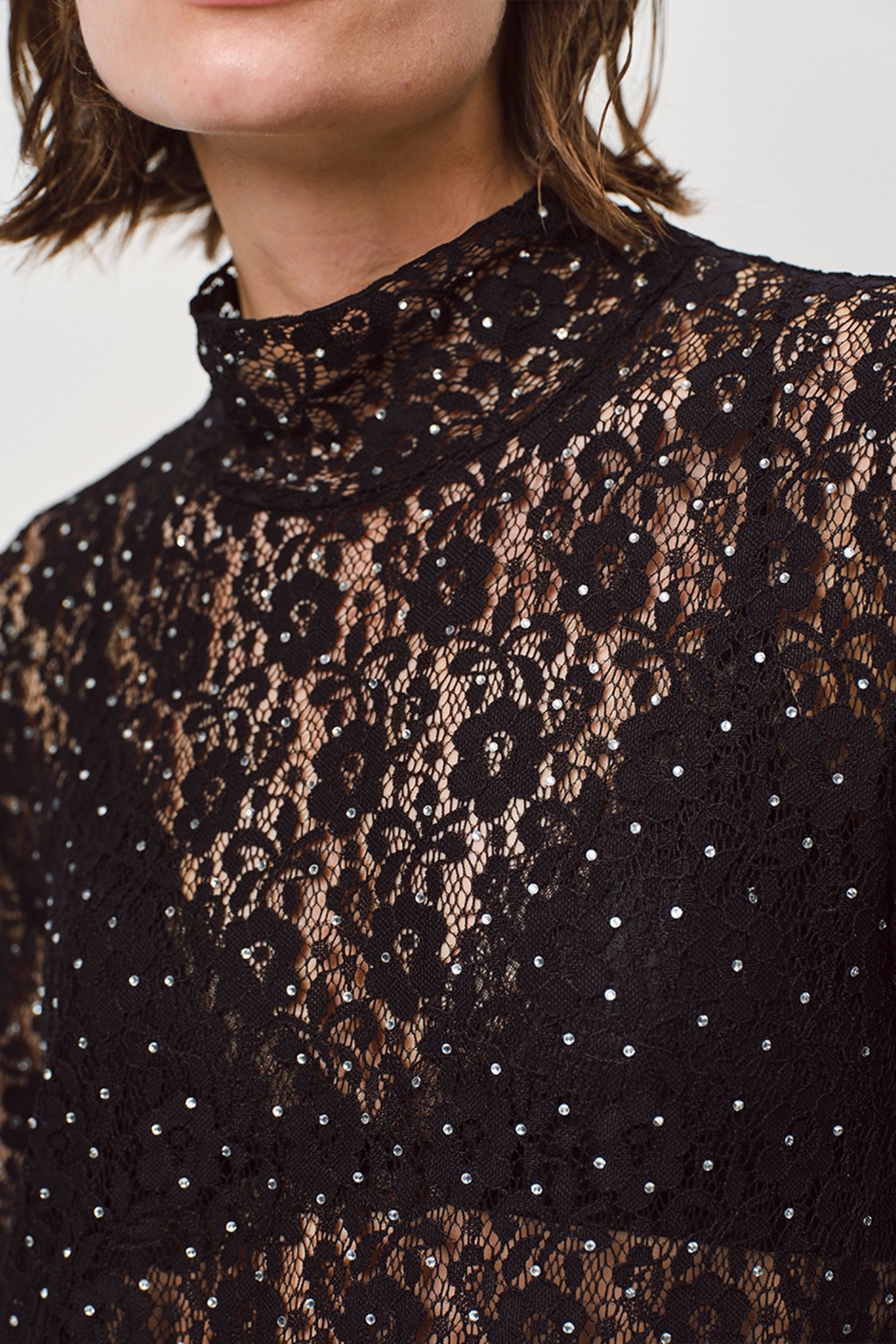 VOLCAN LACE DRESS RAVEN 5