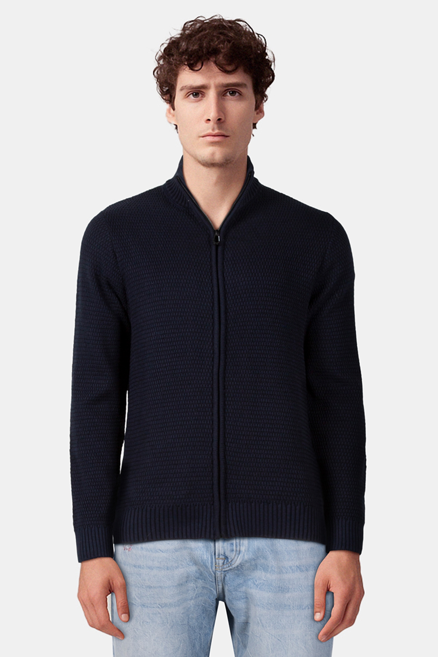 CARDIGAN 2 COLOURED MELANGE NIGHT 1