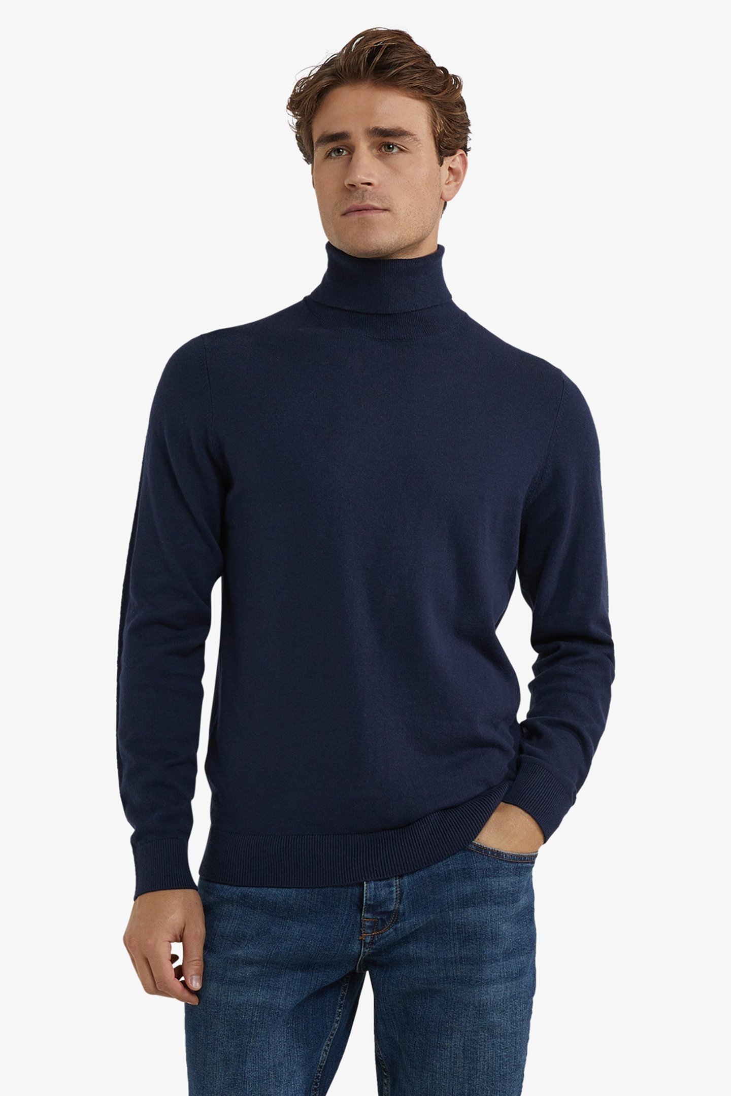 ROLL NECK SWEATER NAVY 1