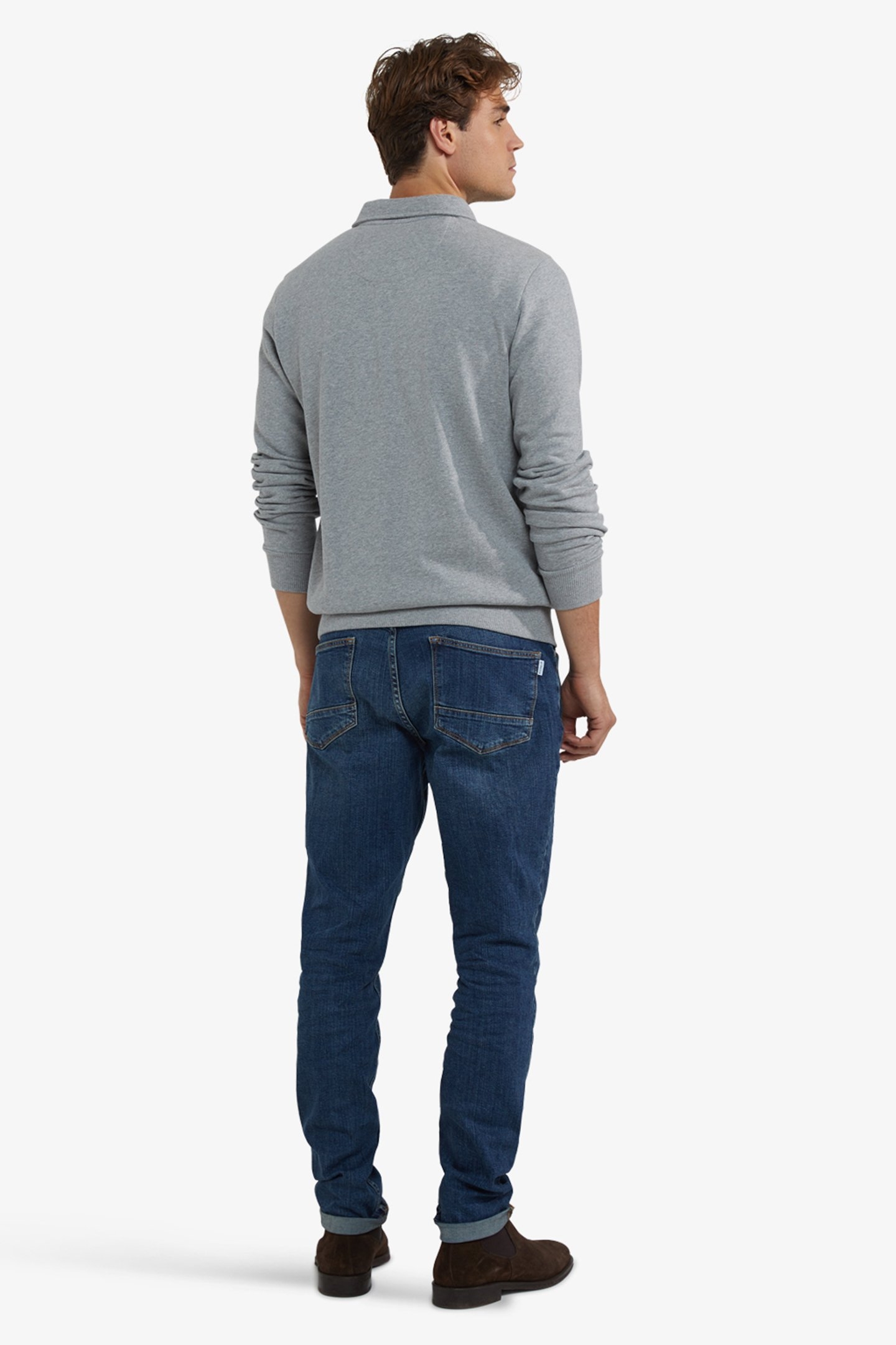 POLO SWEATSHIRT MEDIUM GREY MELANGE 3