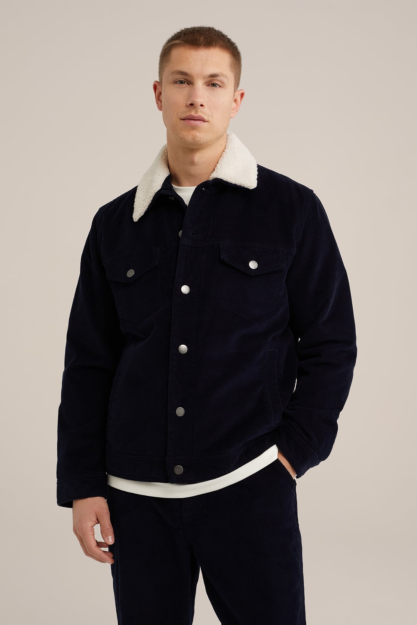 JACKET NORMAL LENGTH DARK BLUE 1