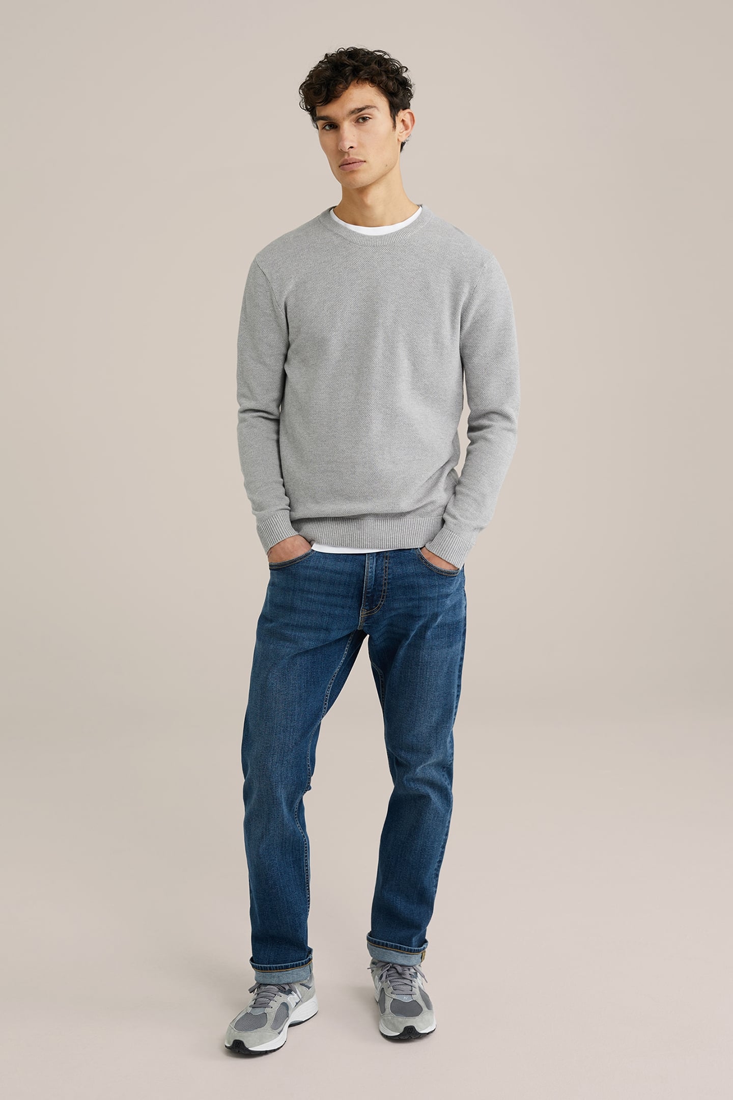 PULLOVER BLENDED LIGHT GREY 3