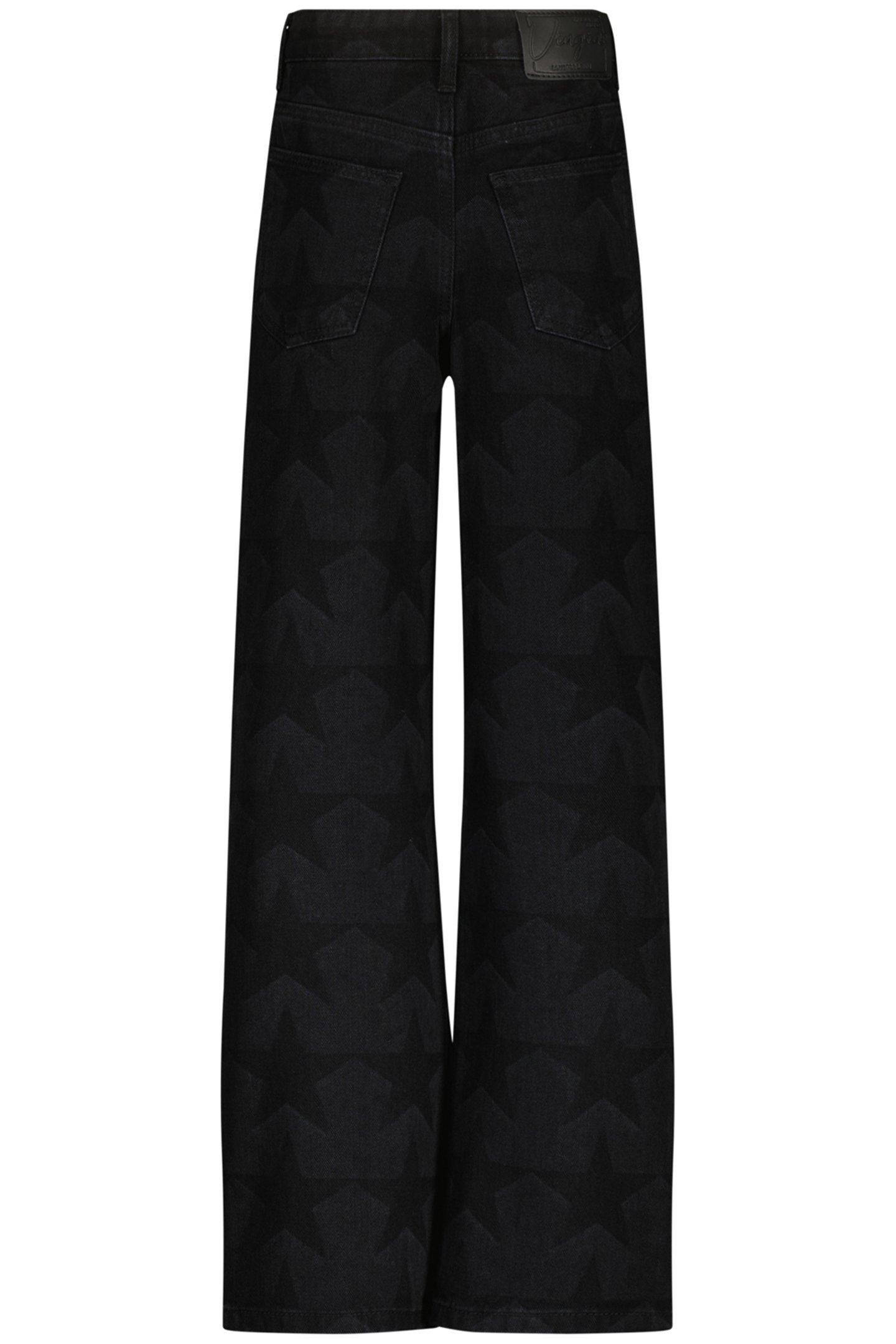 GIRLS CATO STAR JEANS WASHED BLACK 4