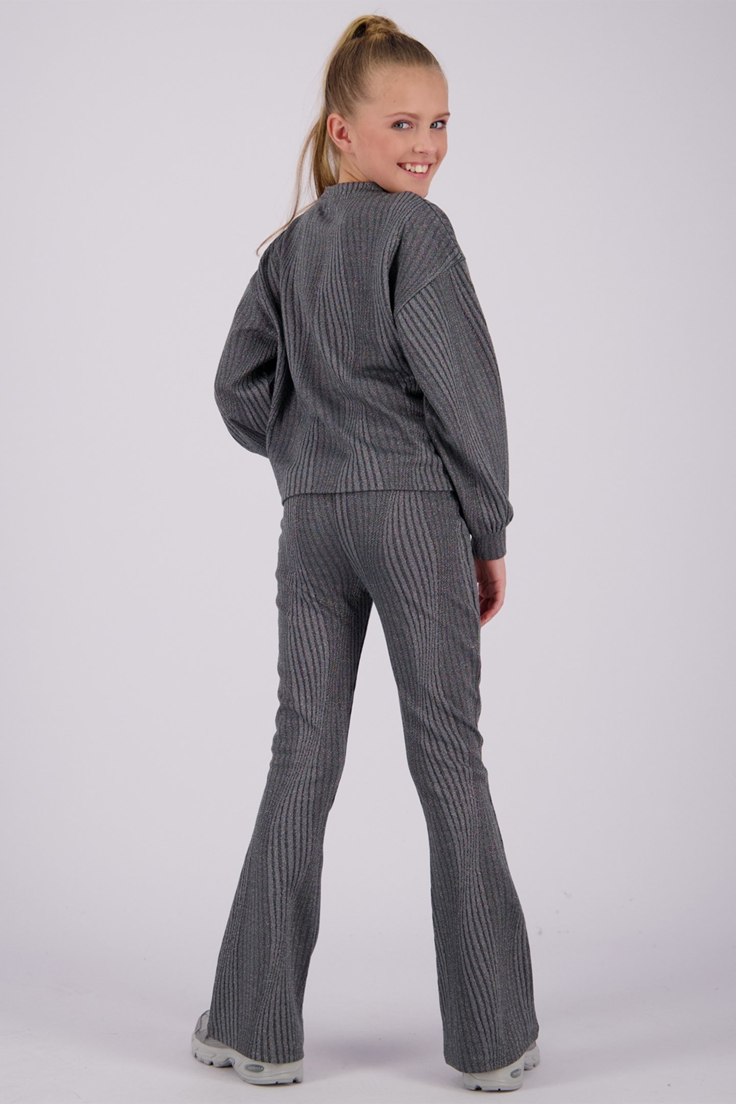 GIRLS JANE TOP GREY ROCK 2