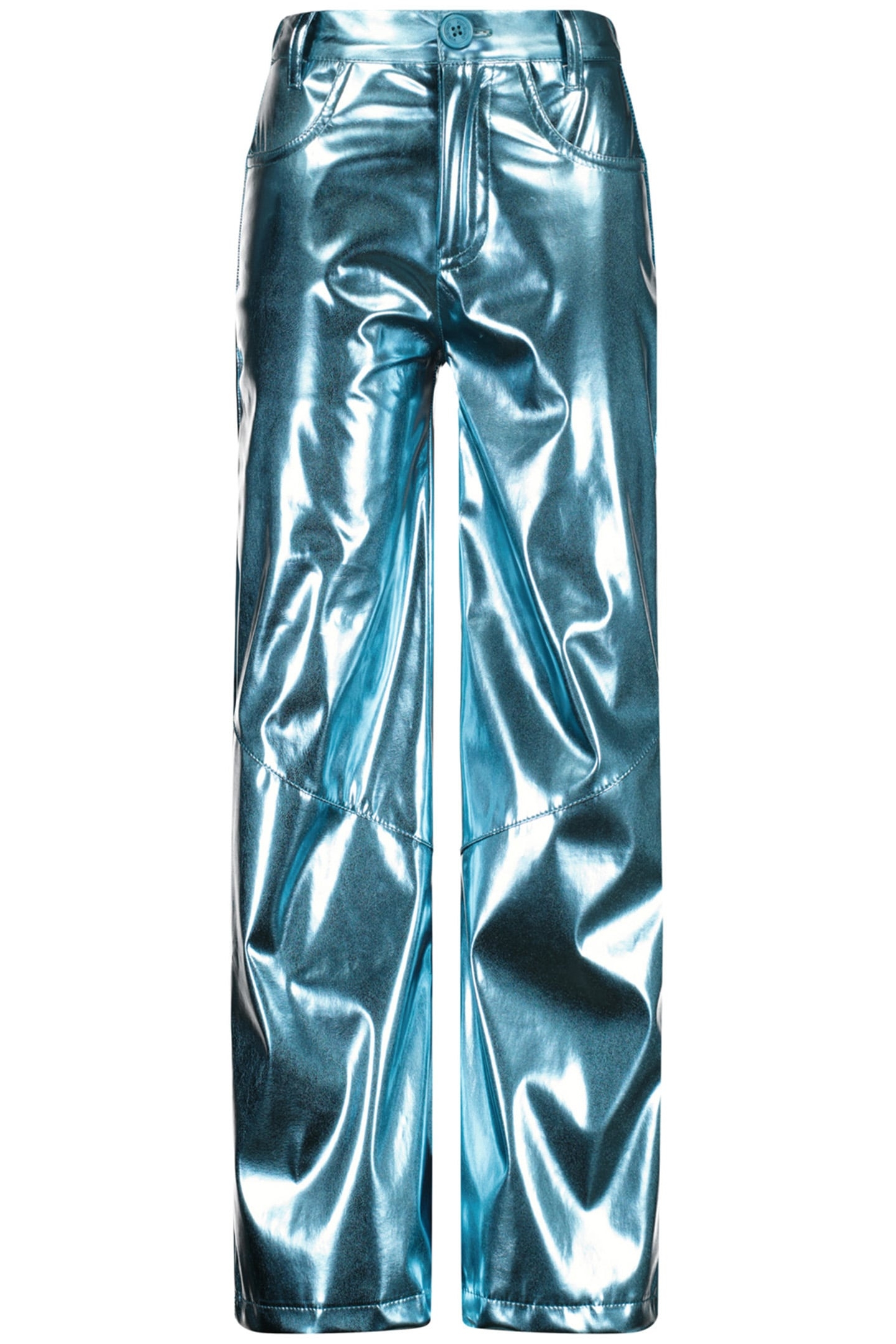 GIRLS SIS PANTS BLUE METALLIC 1