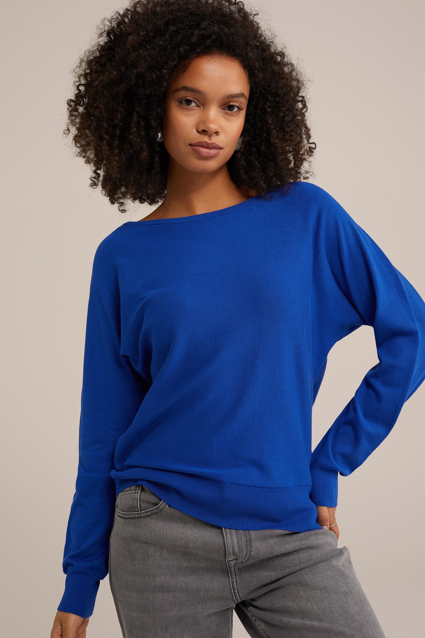 KNITTED PULLOVER COBALT BLUE 5