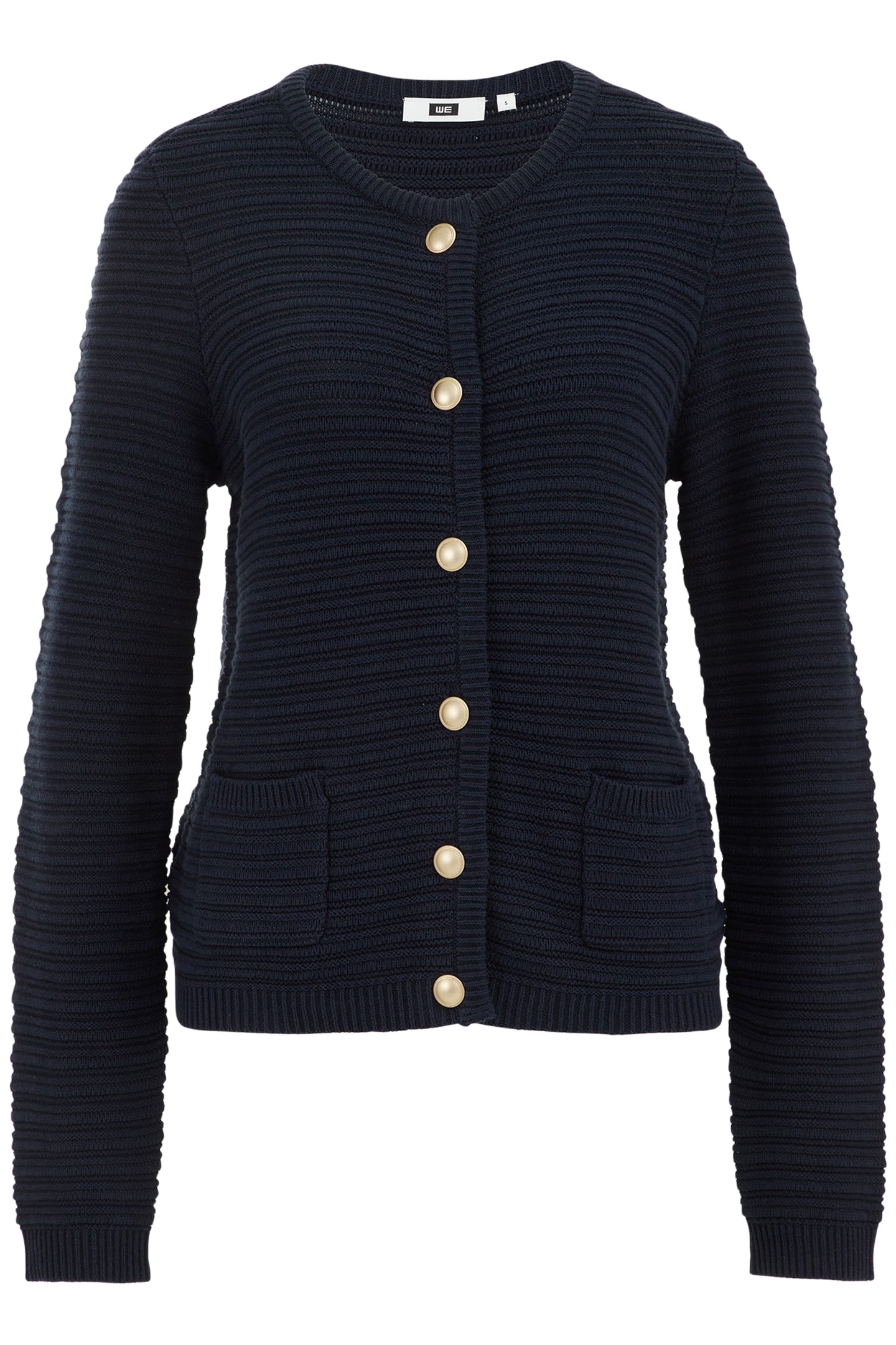 KNITTED CARDIGAN NAVY BLUE 4