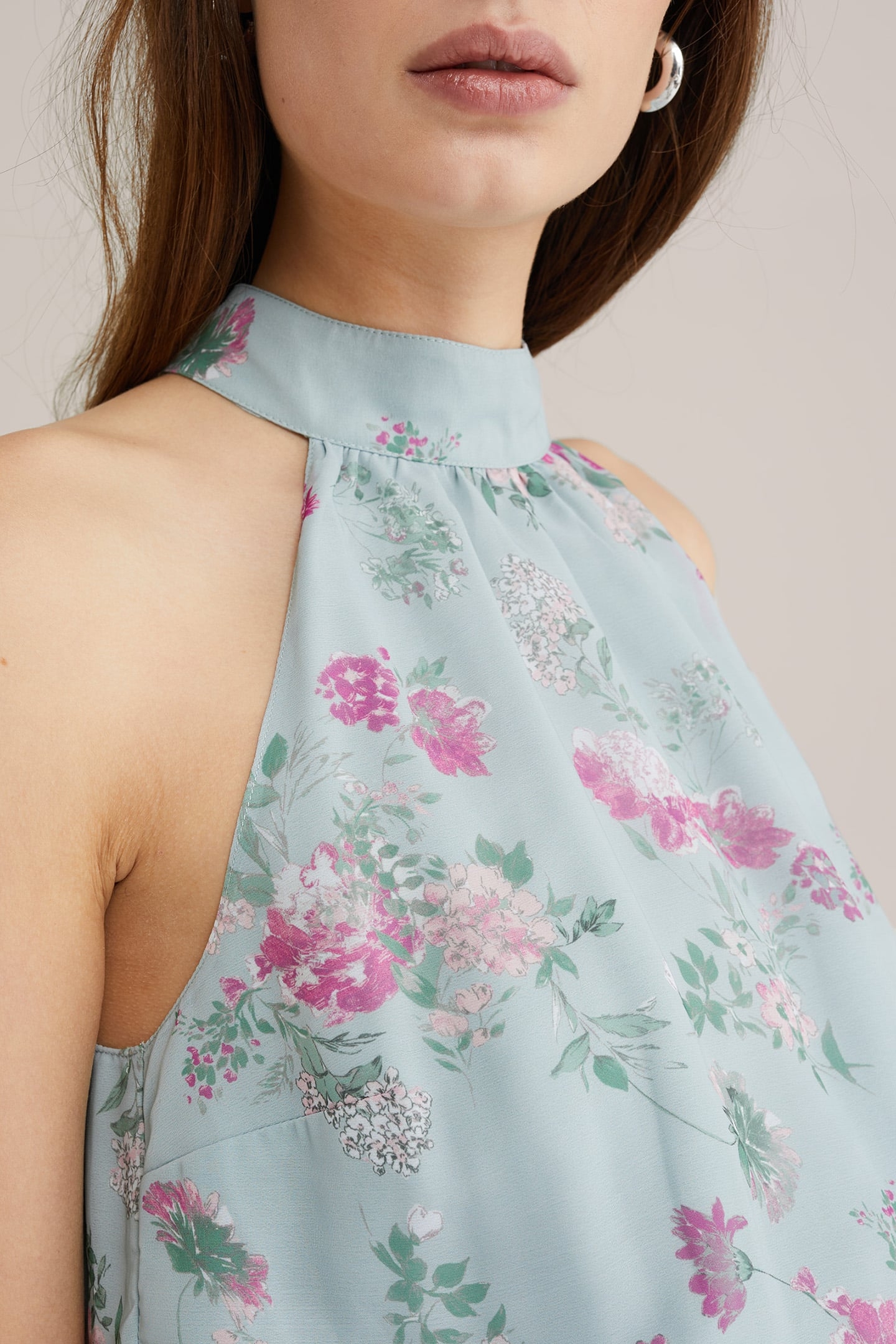 DRESS MID LENGTH LIGHT GREEN 5