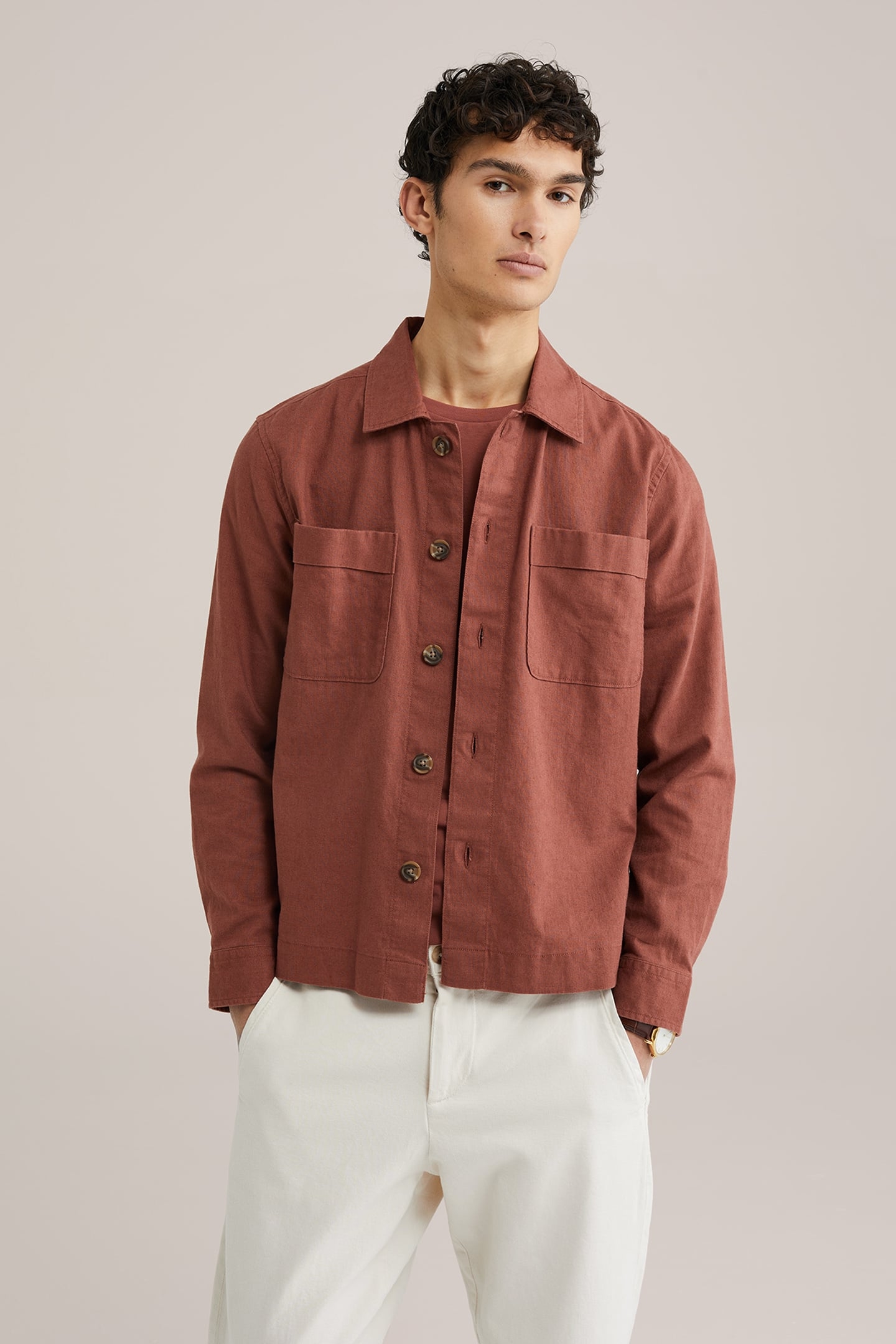 OVERSHIRT RUST BROWN 1