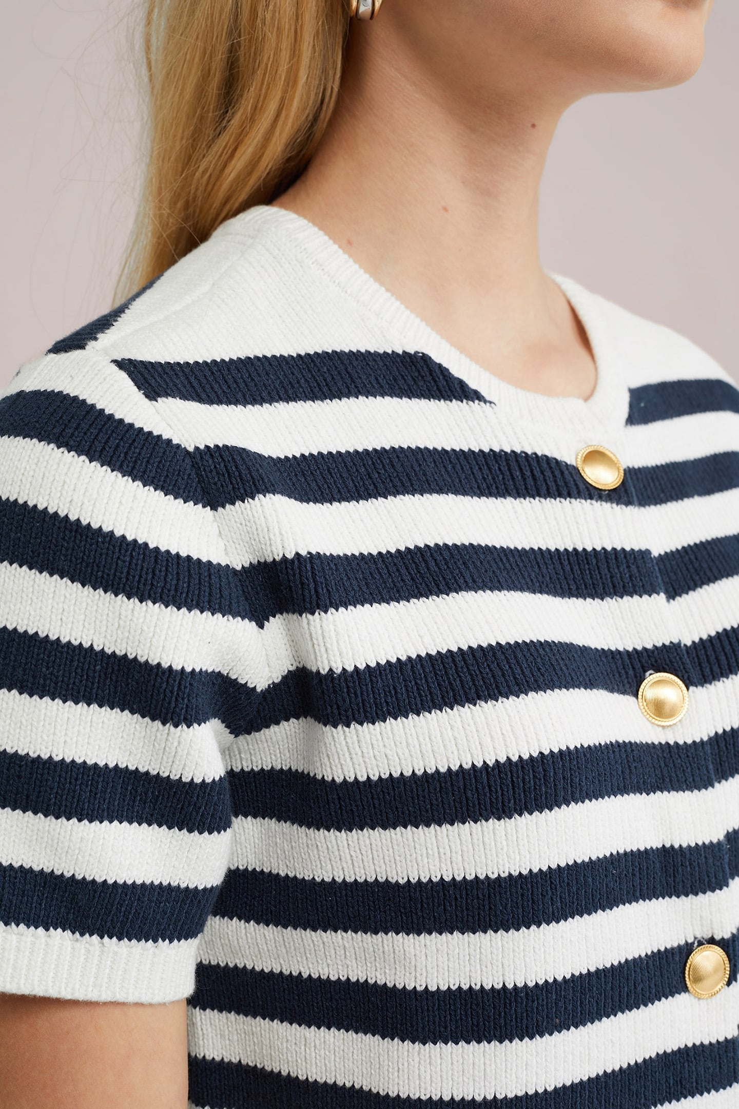 KNITTED CARDIGAN NAVY BLUE 5