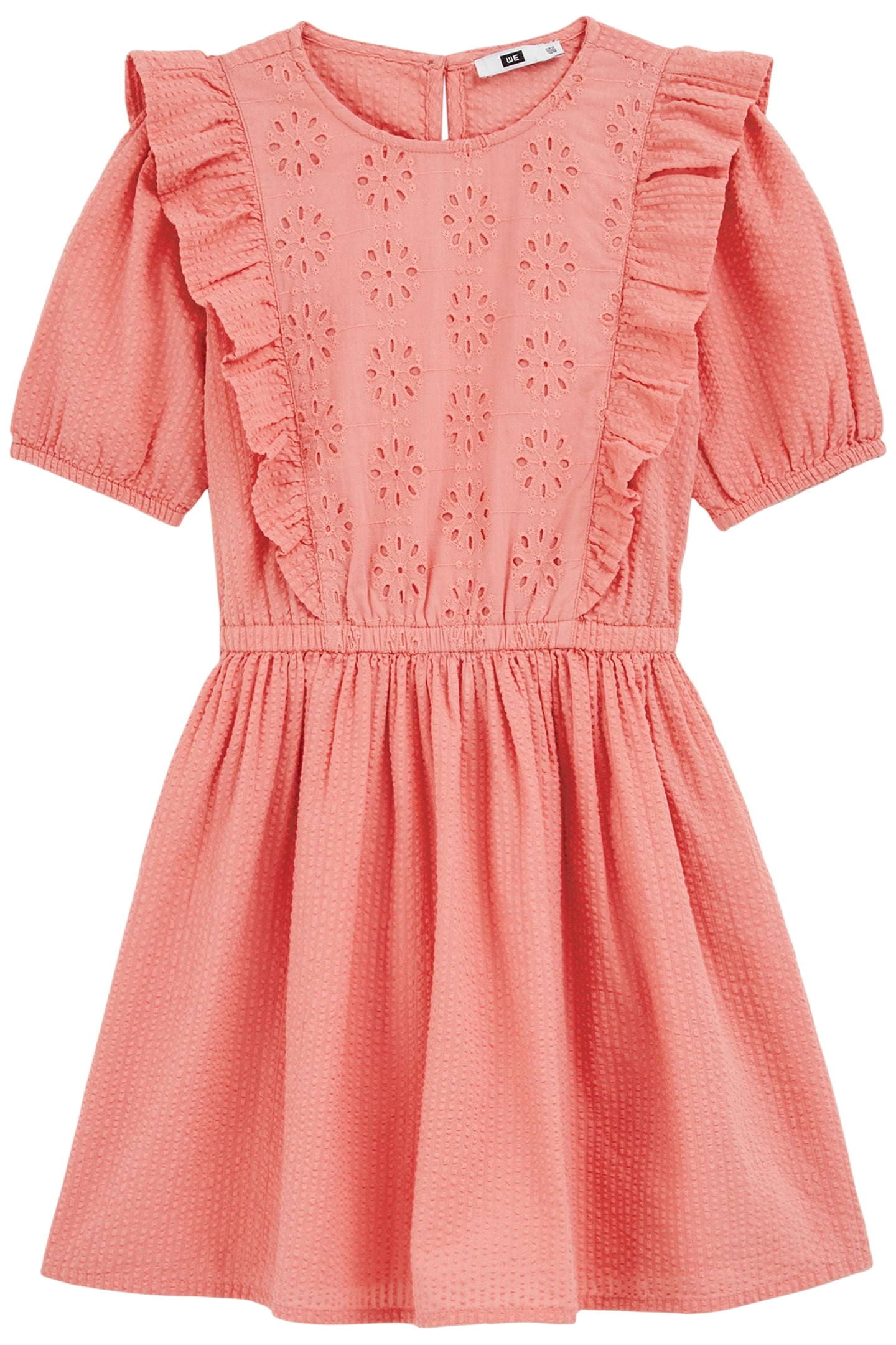 DRESS MID LENGTH SALMON PINK 3