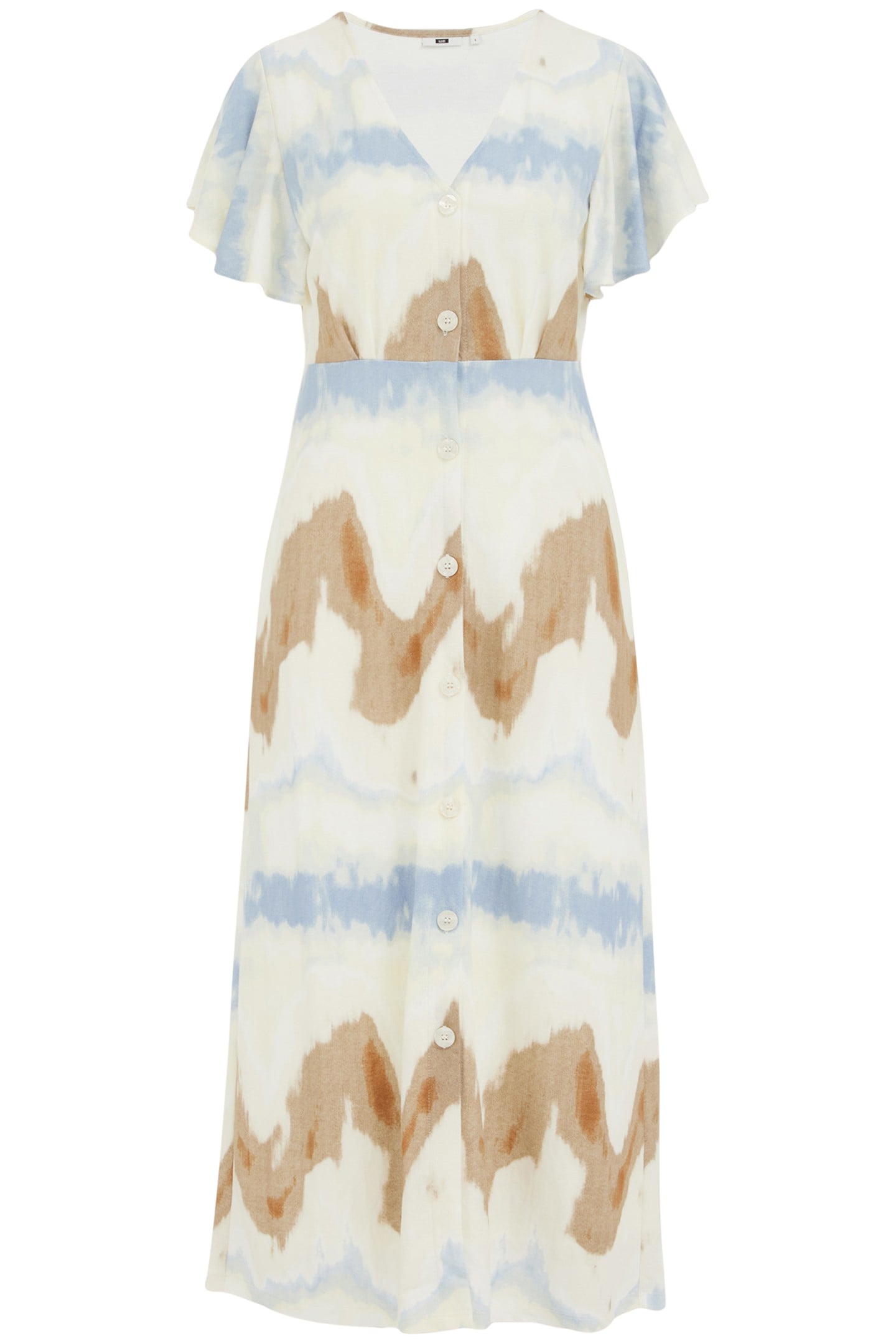 DRESS MID LENGTH BLUE 3