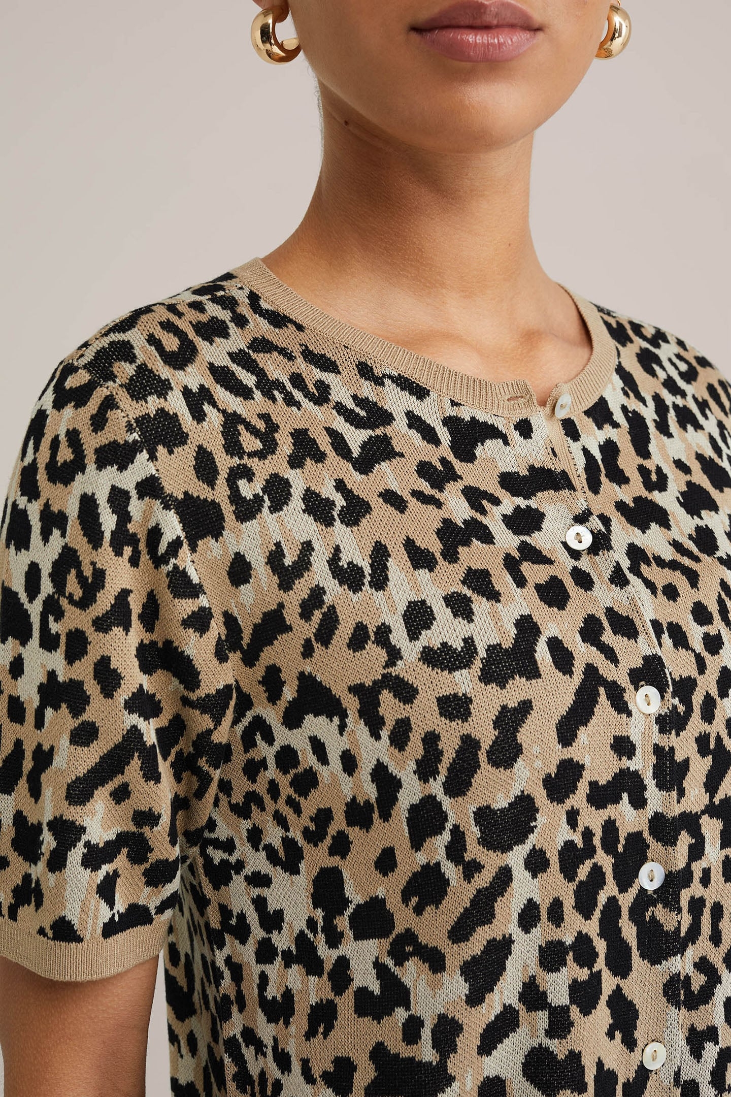 KNITTED CARDIGAN LIGHT BROWN 5