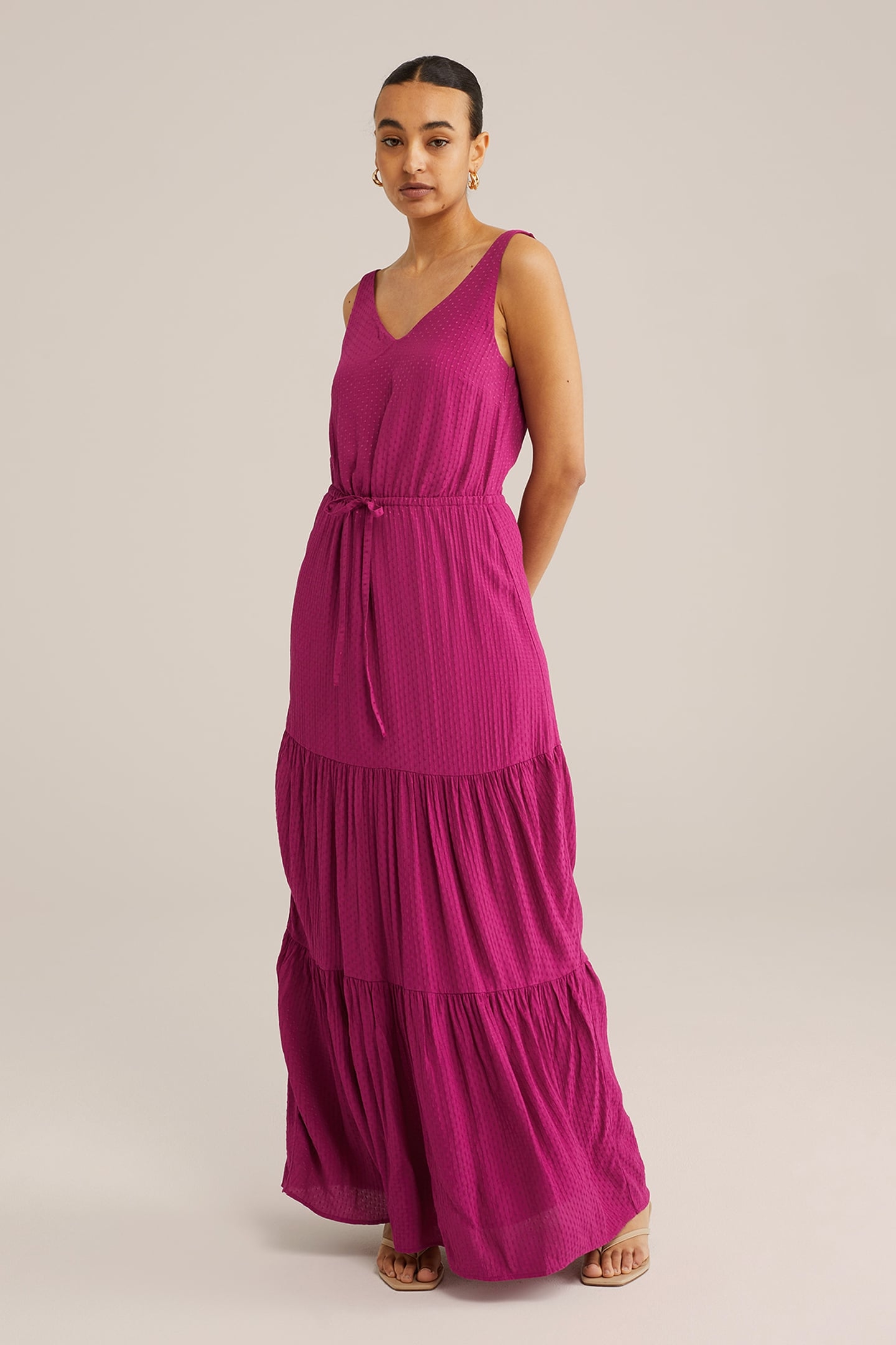 DRESS MAXI LENGTH PINK 1
