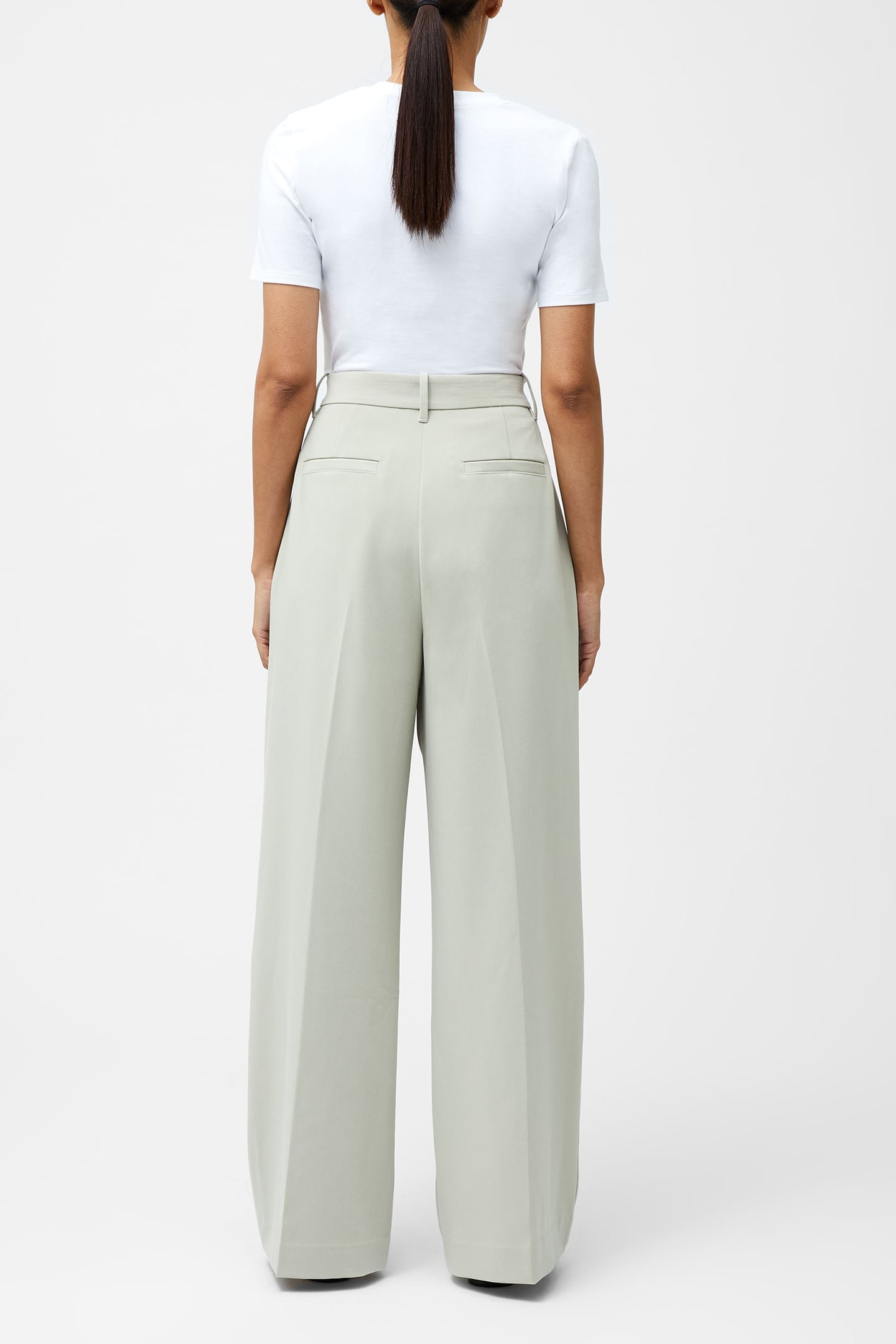 ANGIE SUITING WIDE LEG TRSR PISTACHIO GREEN 3