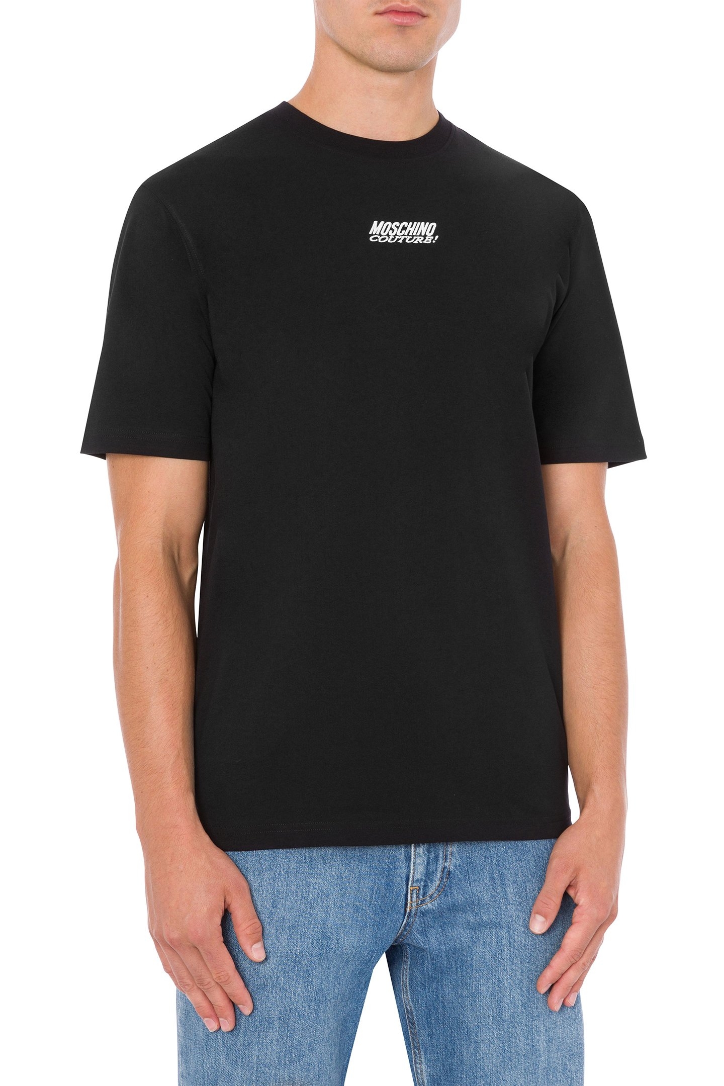 T-SHIRT LOGO EMBROIDERY BLACK 1