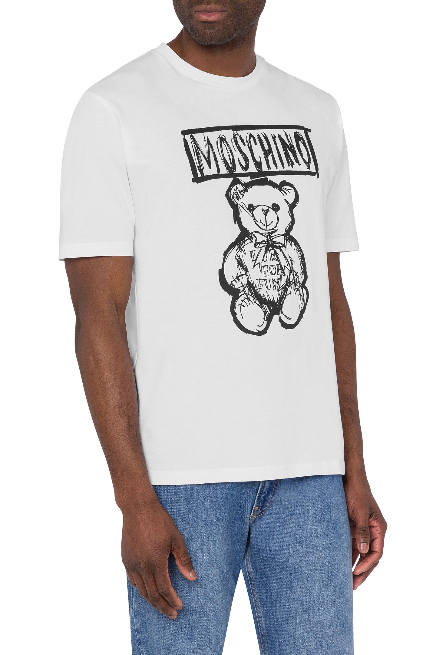 T-SHIRT MOSCHINO TEDDY BEAR WHITE 1