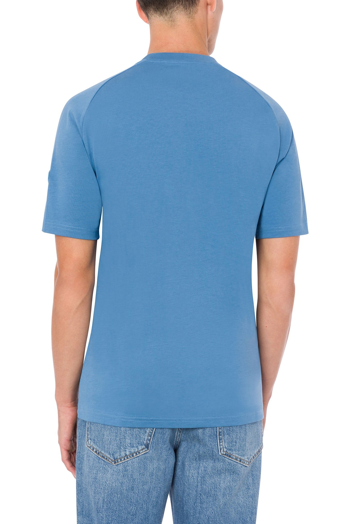 T-SHIRT OVAL PATCH BLUE 2