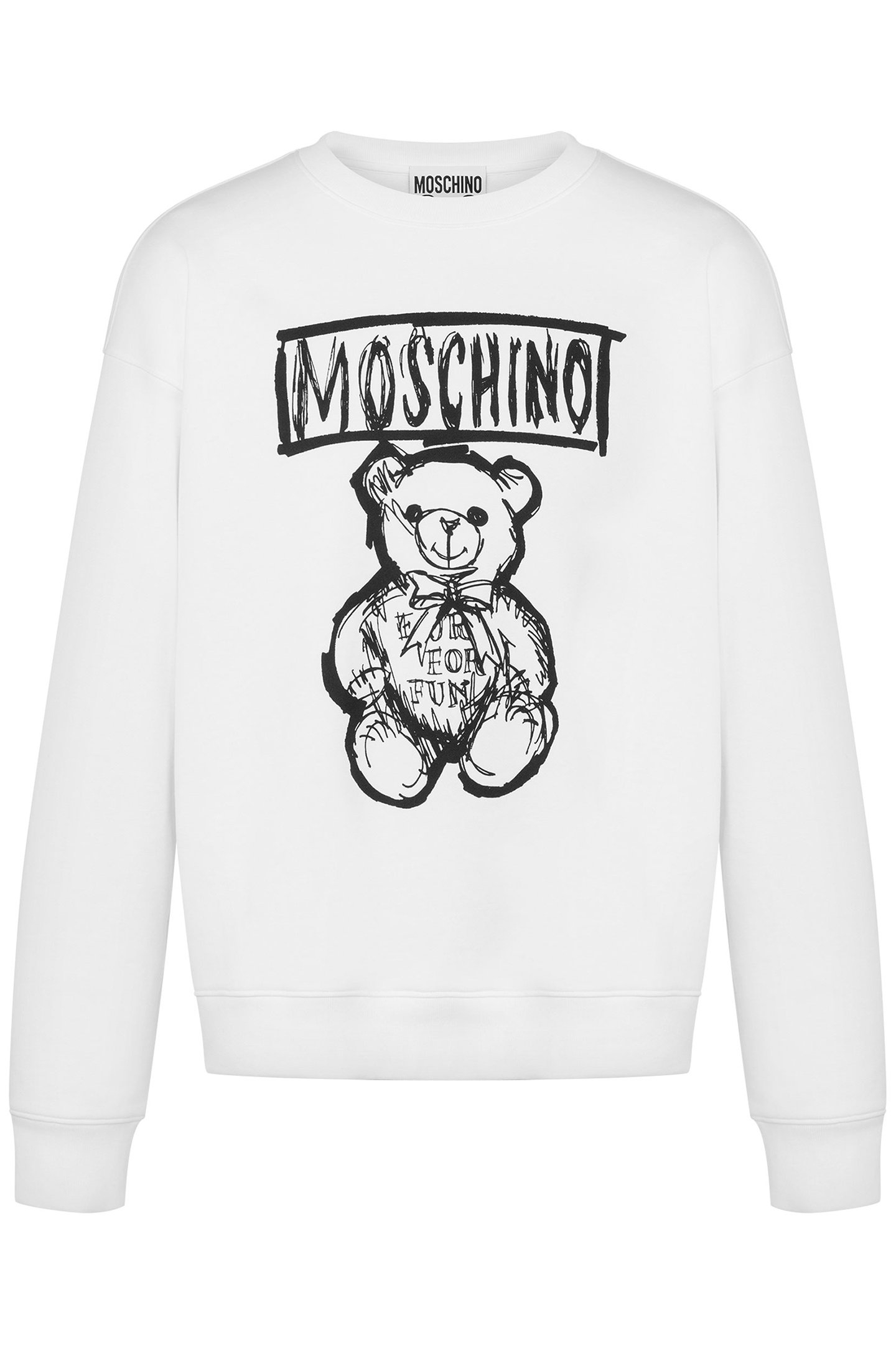 MOSCHINO TEDDY BEAR SWEATSHIRT WHITE 3